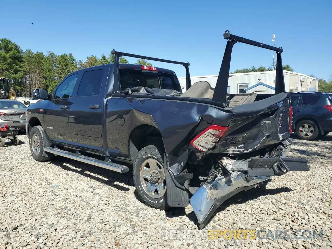 2 Photograph of a damaged car 3C6UR5CJ2MG573130 RAM 2500 2021