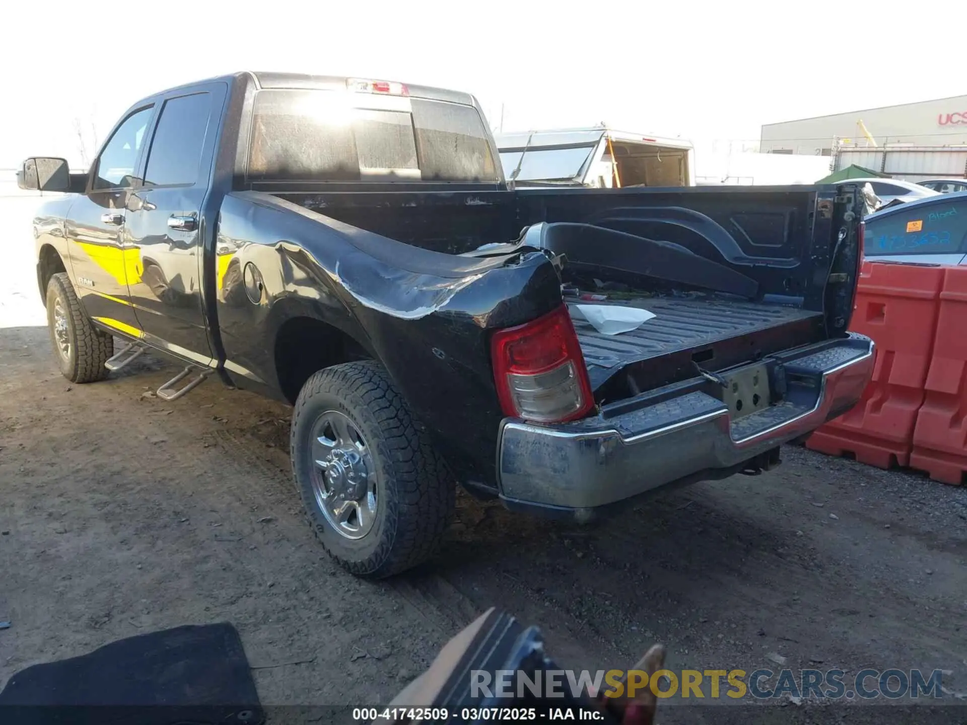 3 Photograph of a damaged car 3C6UR5CJ2MG573337 RAM 2500 2021