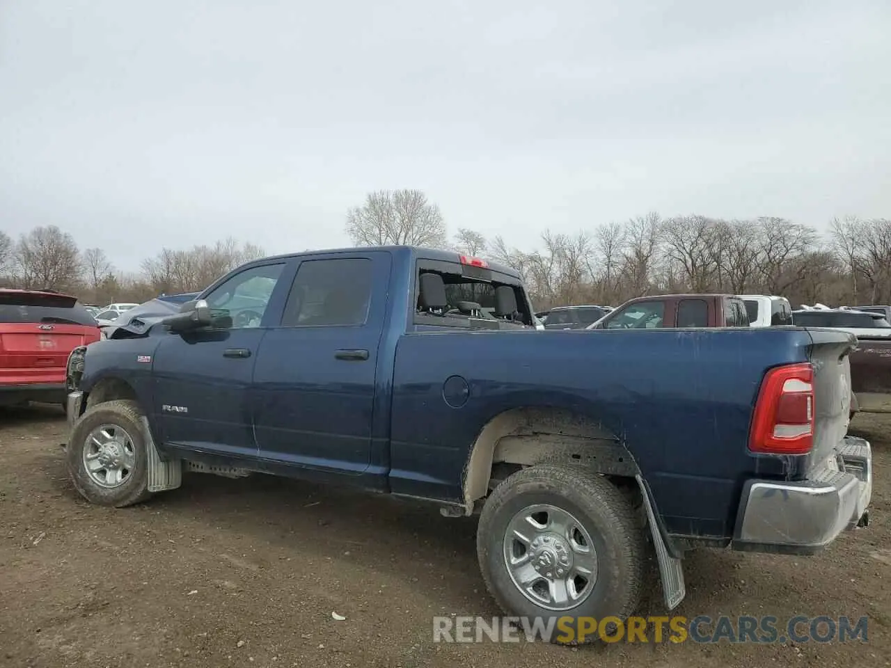 2 Photograph of a damaged car 3C6UR5CJ6MG576743 RAM 2500 2021