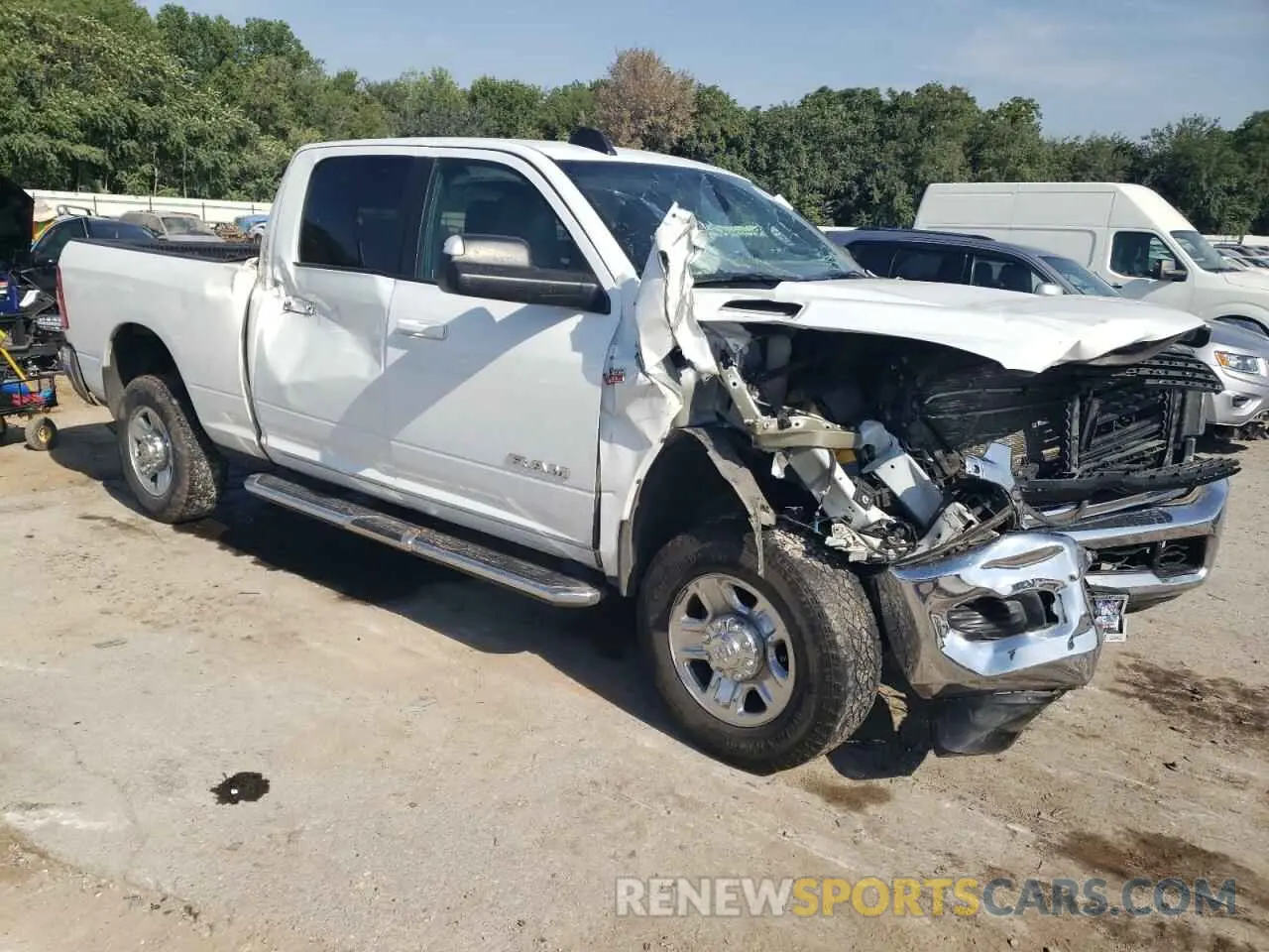 4 Photograph of a damaged car 3C6UR5DJ3MG674384 RAM 2500 2021