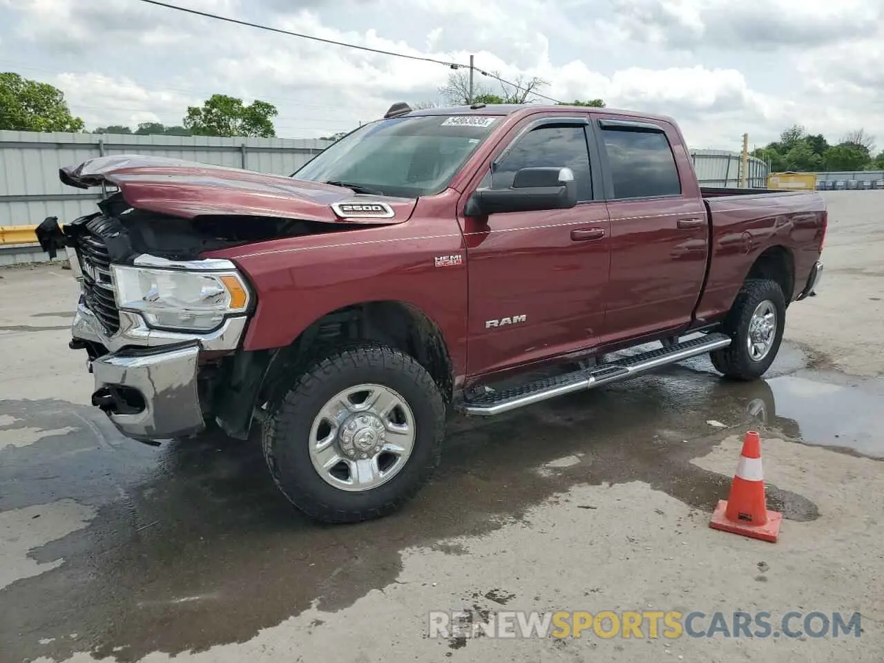 1 Photograph of a damaged car 3C6UR5DJ7MG556130 RAM 2500 2021