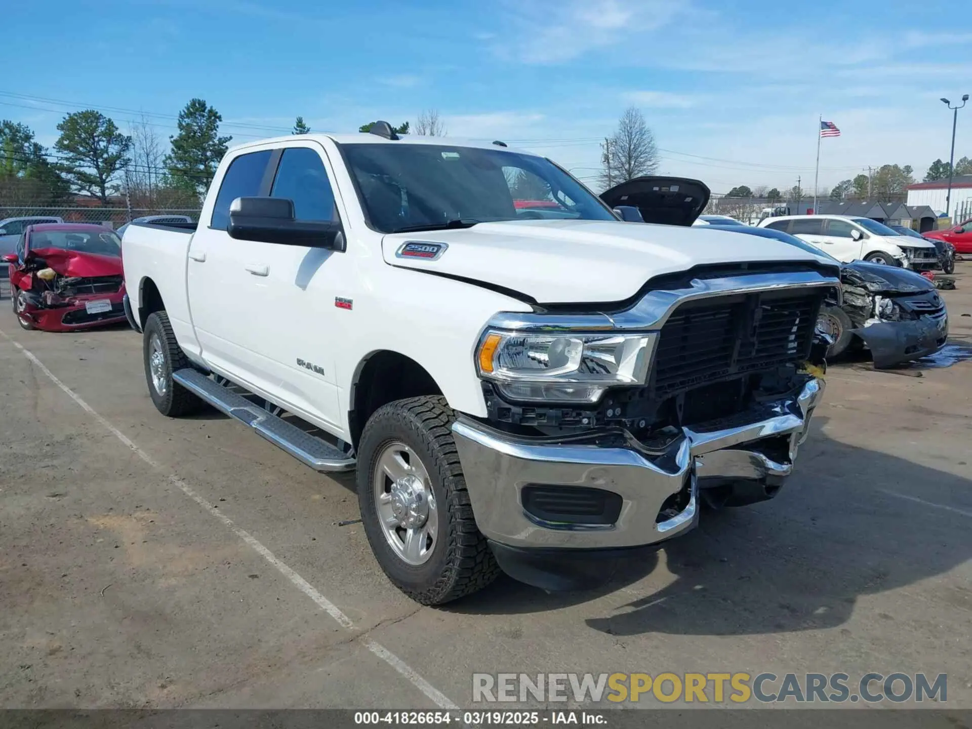 1 Photograph of a damaged car 3C6UR5DJ8MG552586 RAM 2500 2021