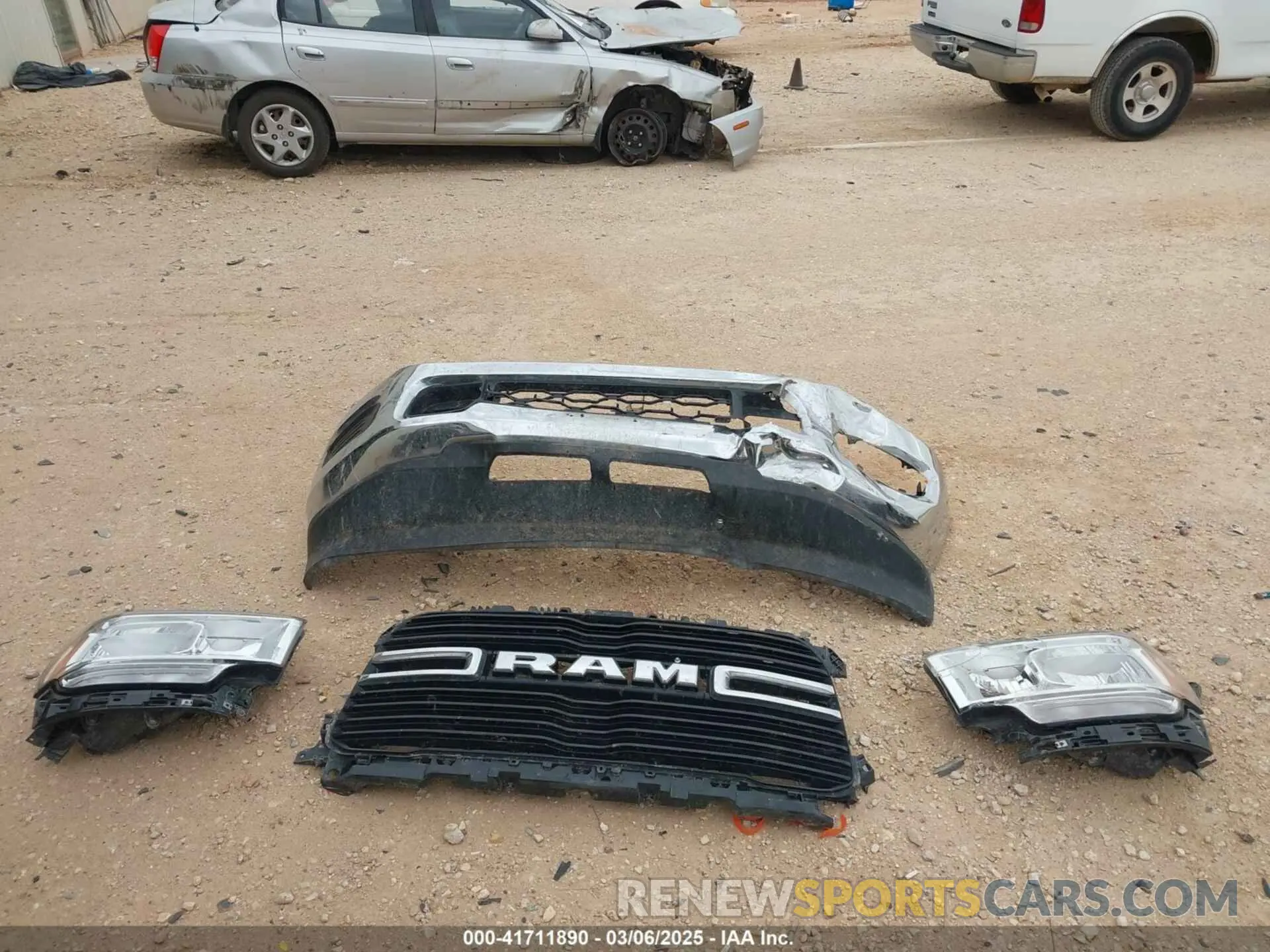 12 Photograph of a damaged car 3C6UR5DL8MG605823 RAM 2500 2021