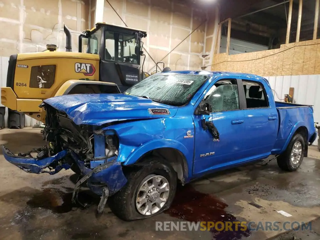 1 Photograph of a damaged car 3C6UR5FL1MG570734 RAM 2500 2021