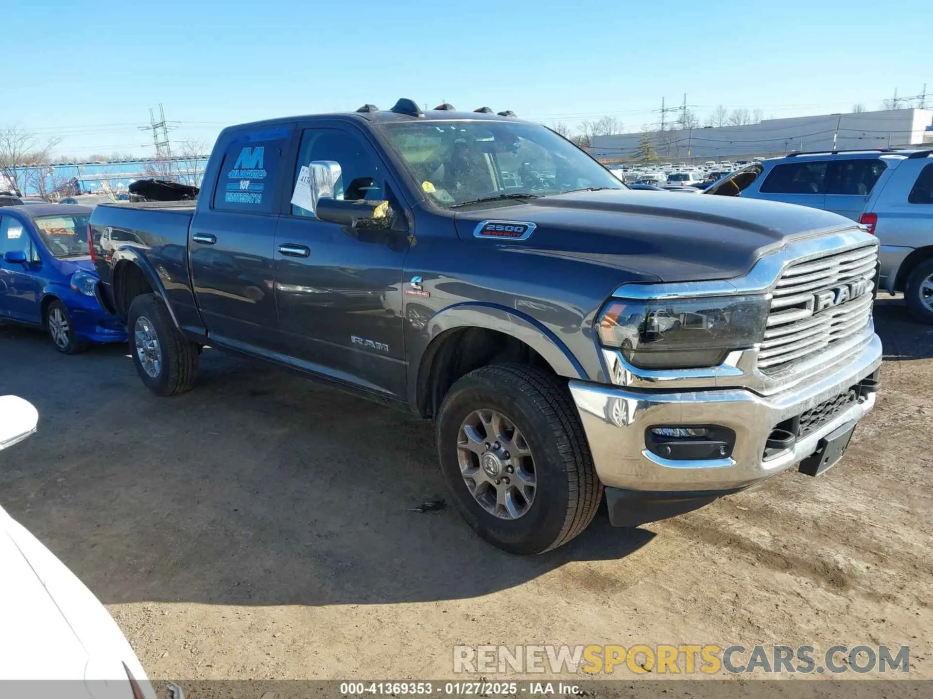 1 Photograph of a damaged car 3C6UR5FL7MG629012 RAM 2500 2021