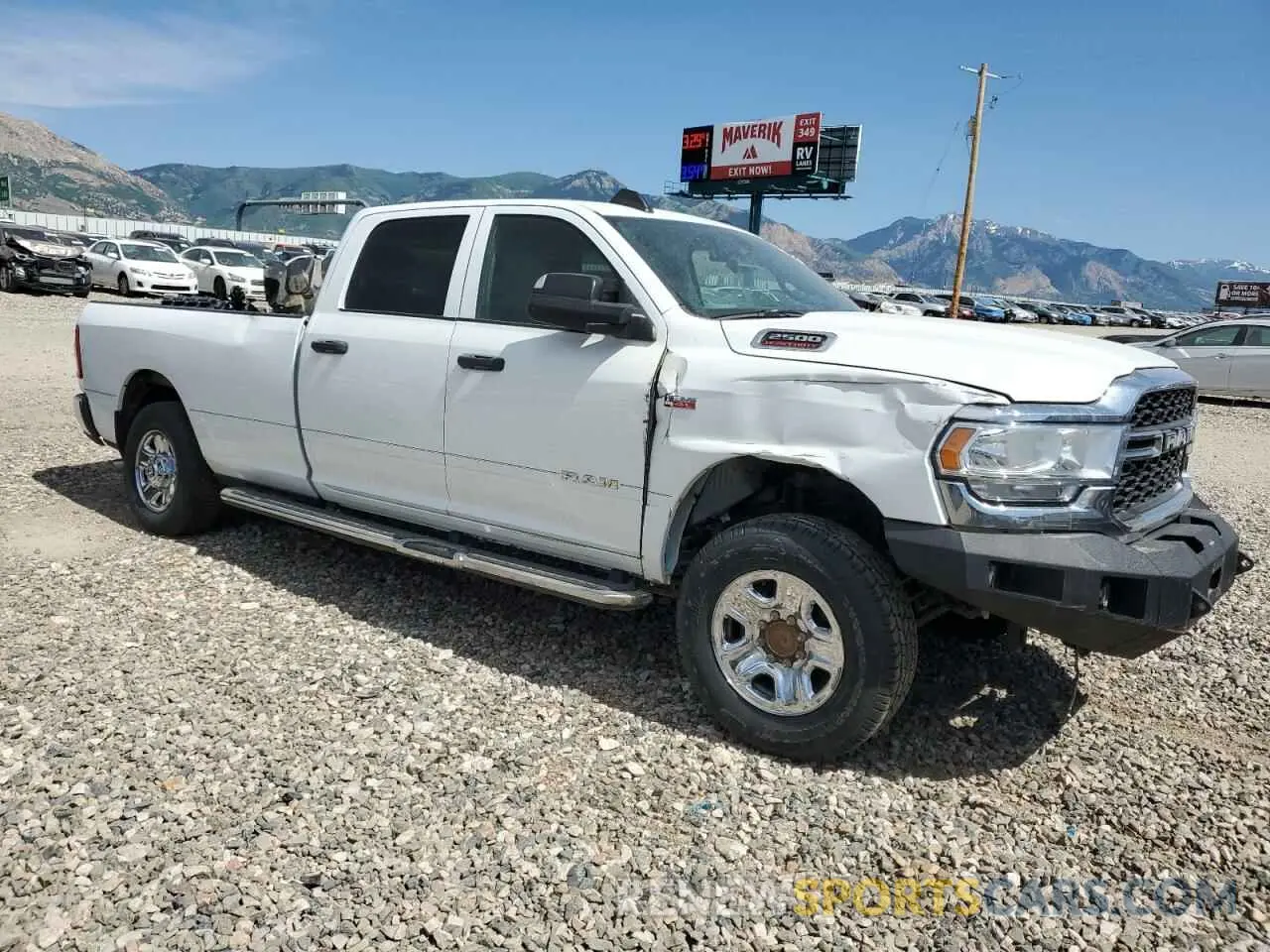 4 Photograph of a damaged car 3C6UR5HJ8MG601764 RAM 2500 2021