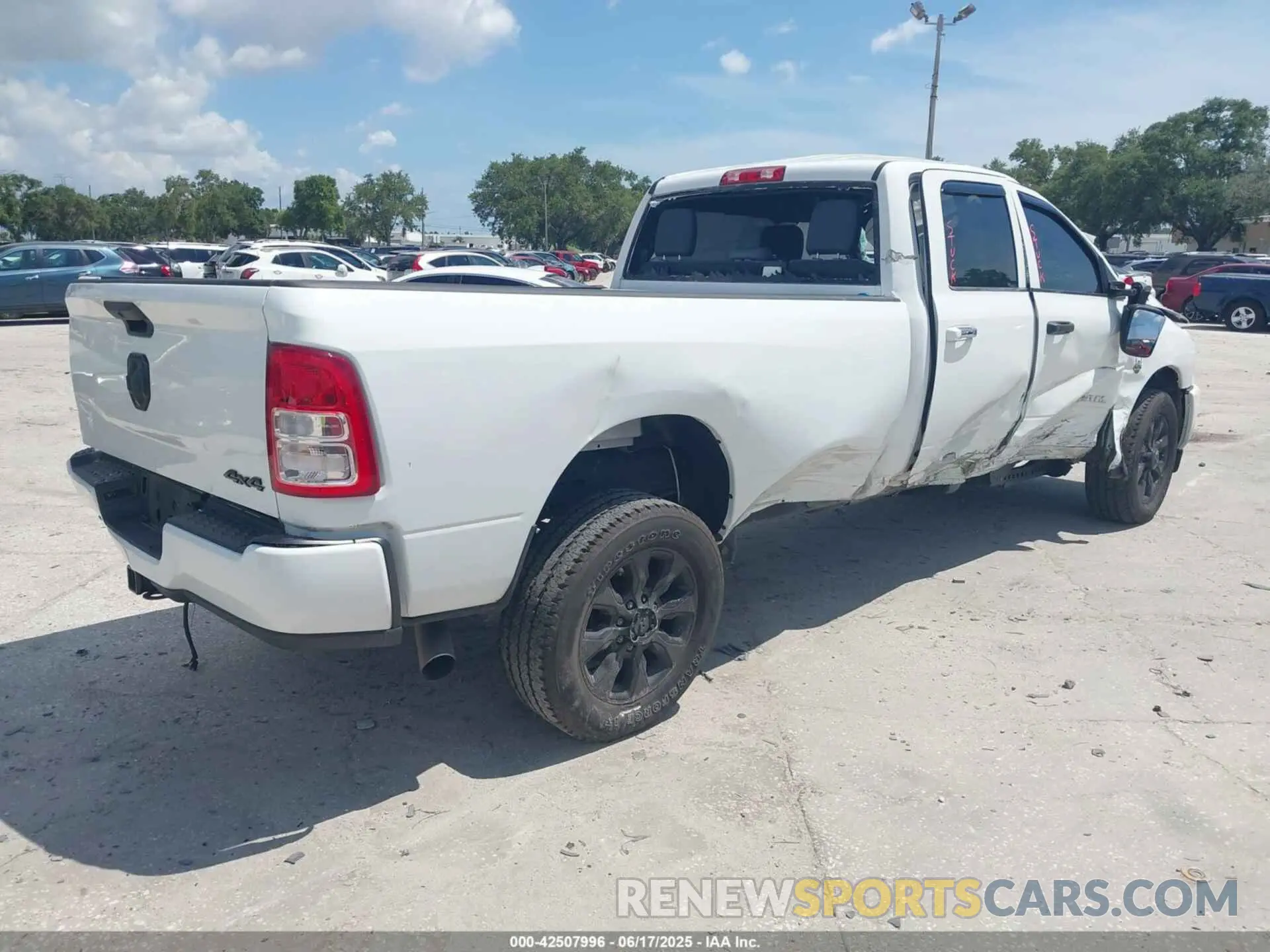 4 Photograph of a damaged car 3C6UR5HL3MG650257 RAM 2500 2021