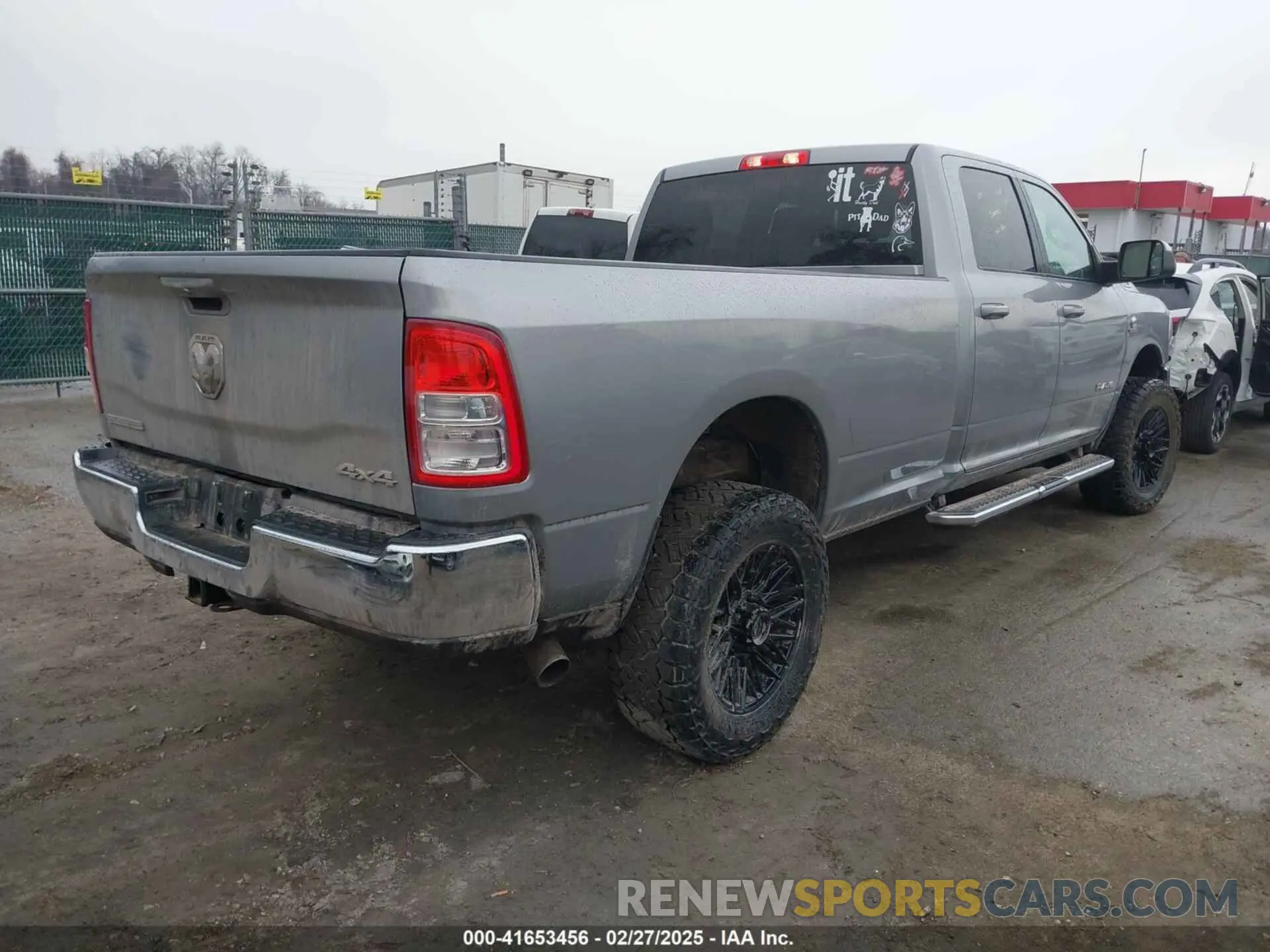 4 Photograph of a damaged car 3C6UR5JL4MG653548 RAM 2500 2021