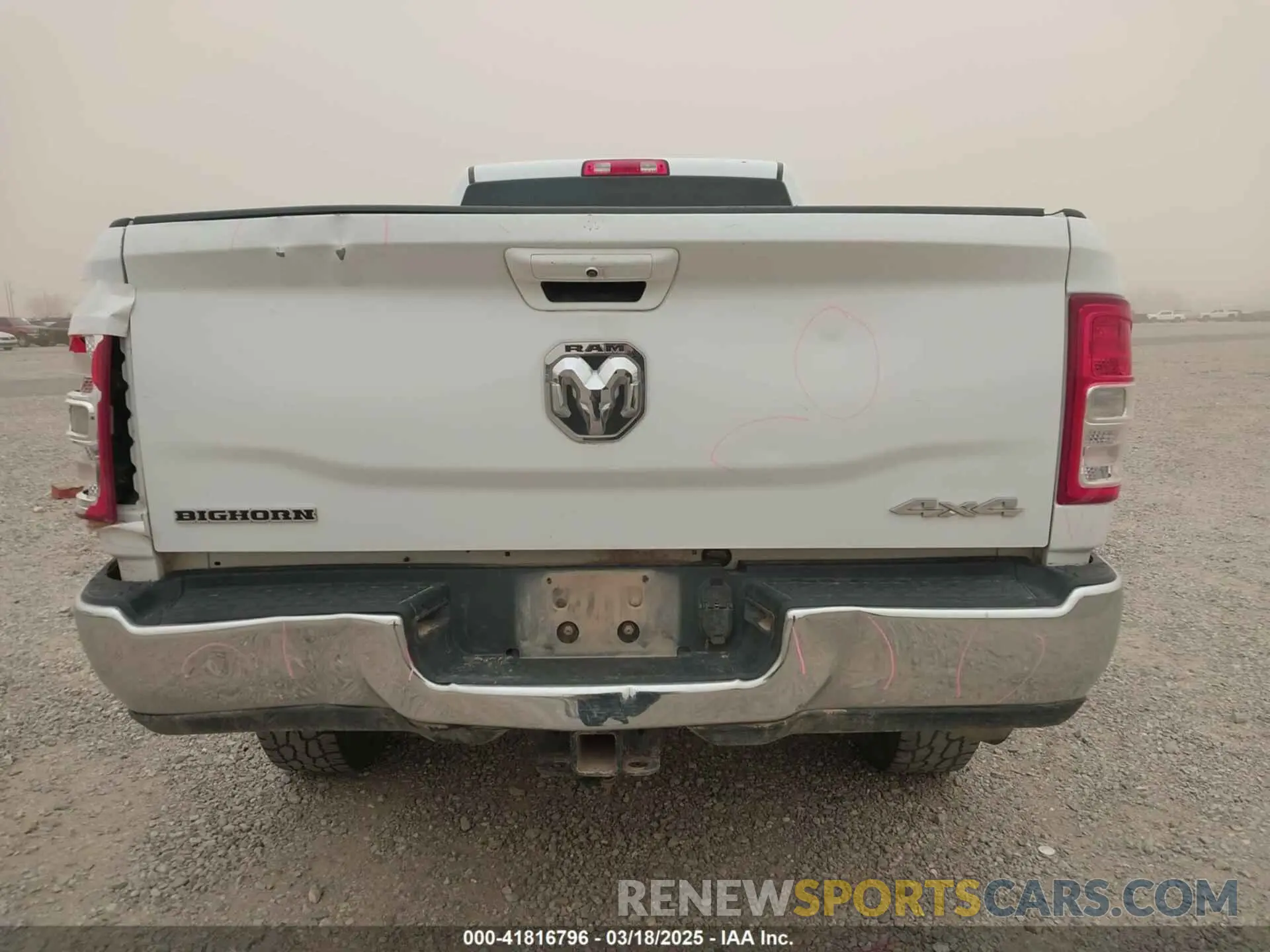 16 Photograph of a damaged car 3C6UR5JLXMG542406 RAM 2500 2021