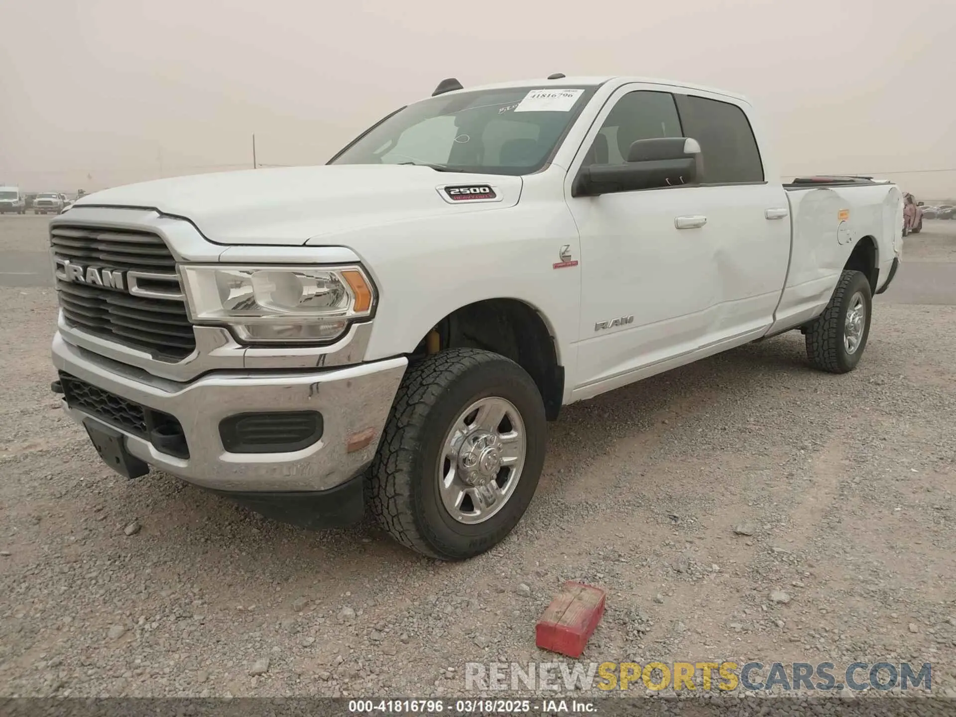 2 Photograph of a damaged car 3C6UR5JLXMG542406 RAM 2500 2021