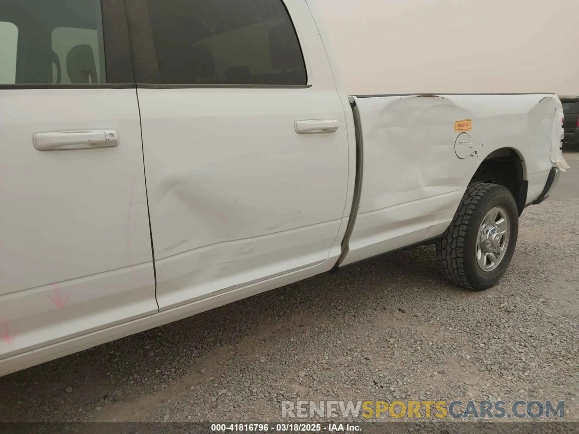 6 Photograph of a damaged car 3C6UR5JLXMG542406 RAM 2500 2021