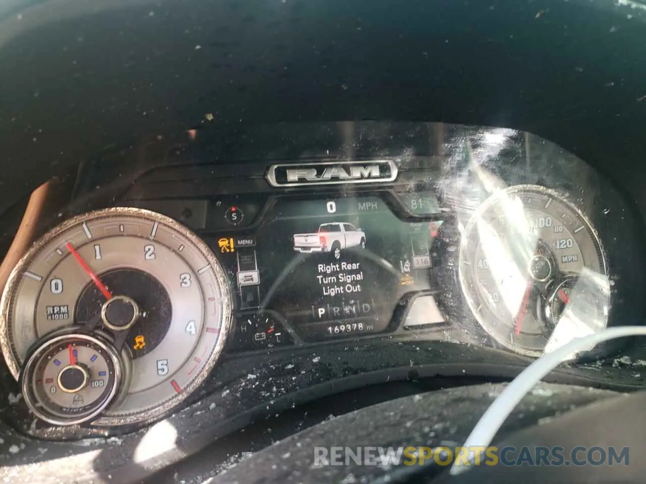 9 Photograph of a damaged car 3C6UR5PL3MG597335 RAM 2500 2021