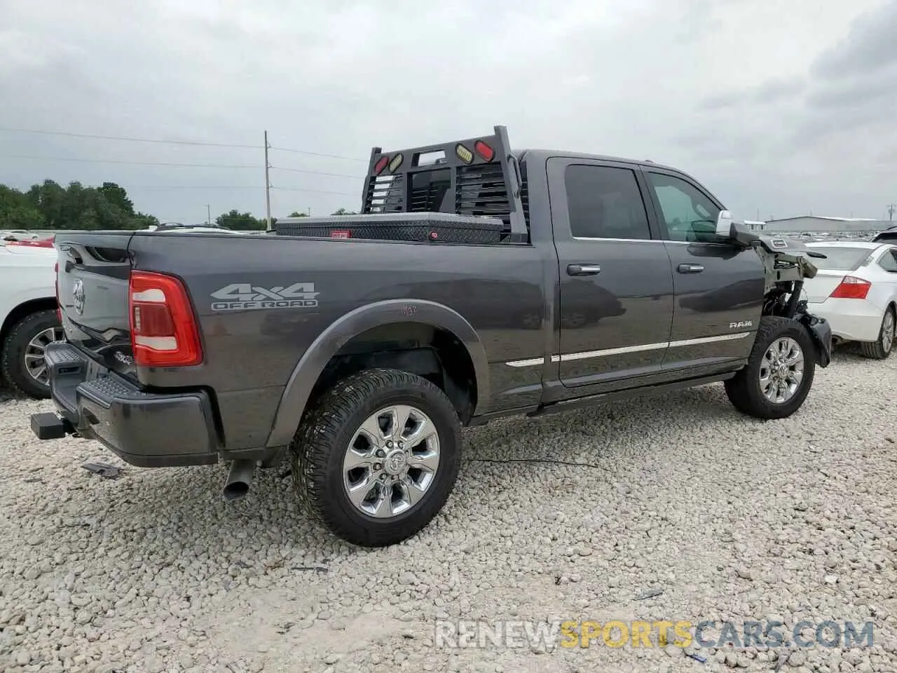 3 Photograph of a damaged car 3C6UR5SL3MG674681 RAM 2500 2021