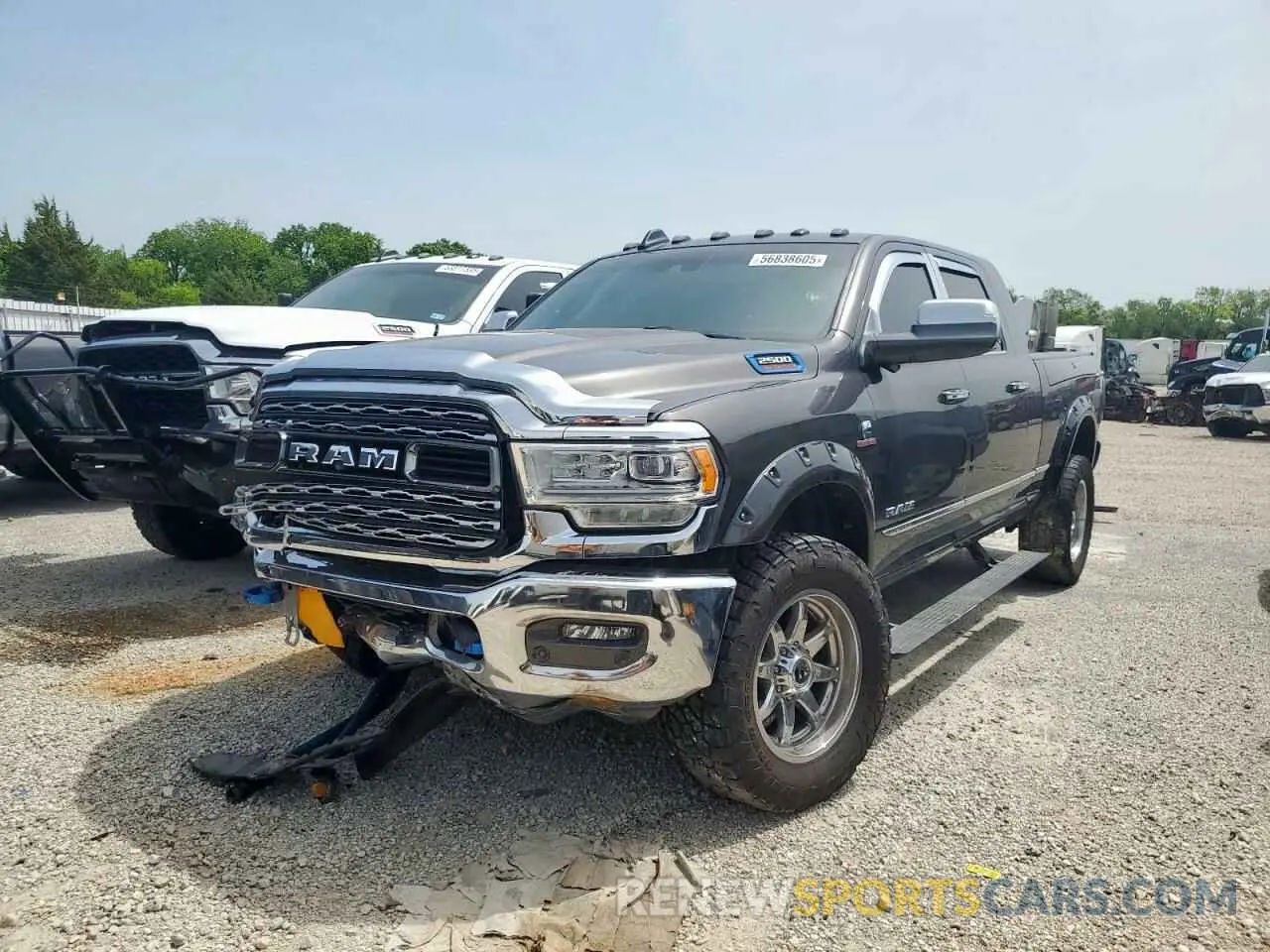 2 Photograph of a damaged car 3C6UR5TL7MG520845 RAM 2500 2021