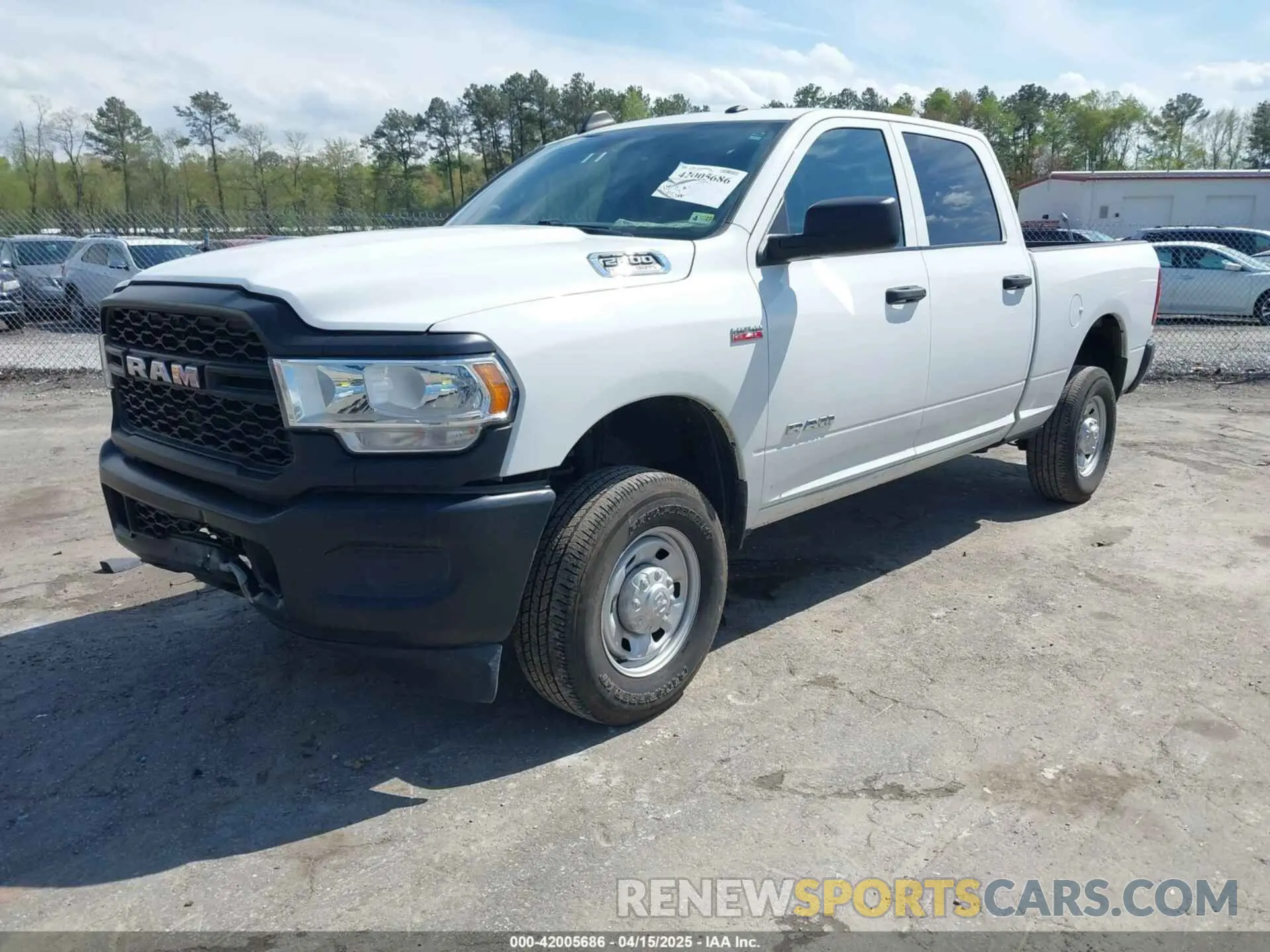 2 Photograph of a damaged car 3C6UR5CJ6NG203221 RAM 2500 2022