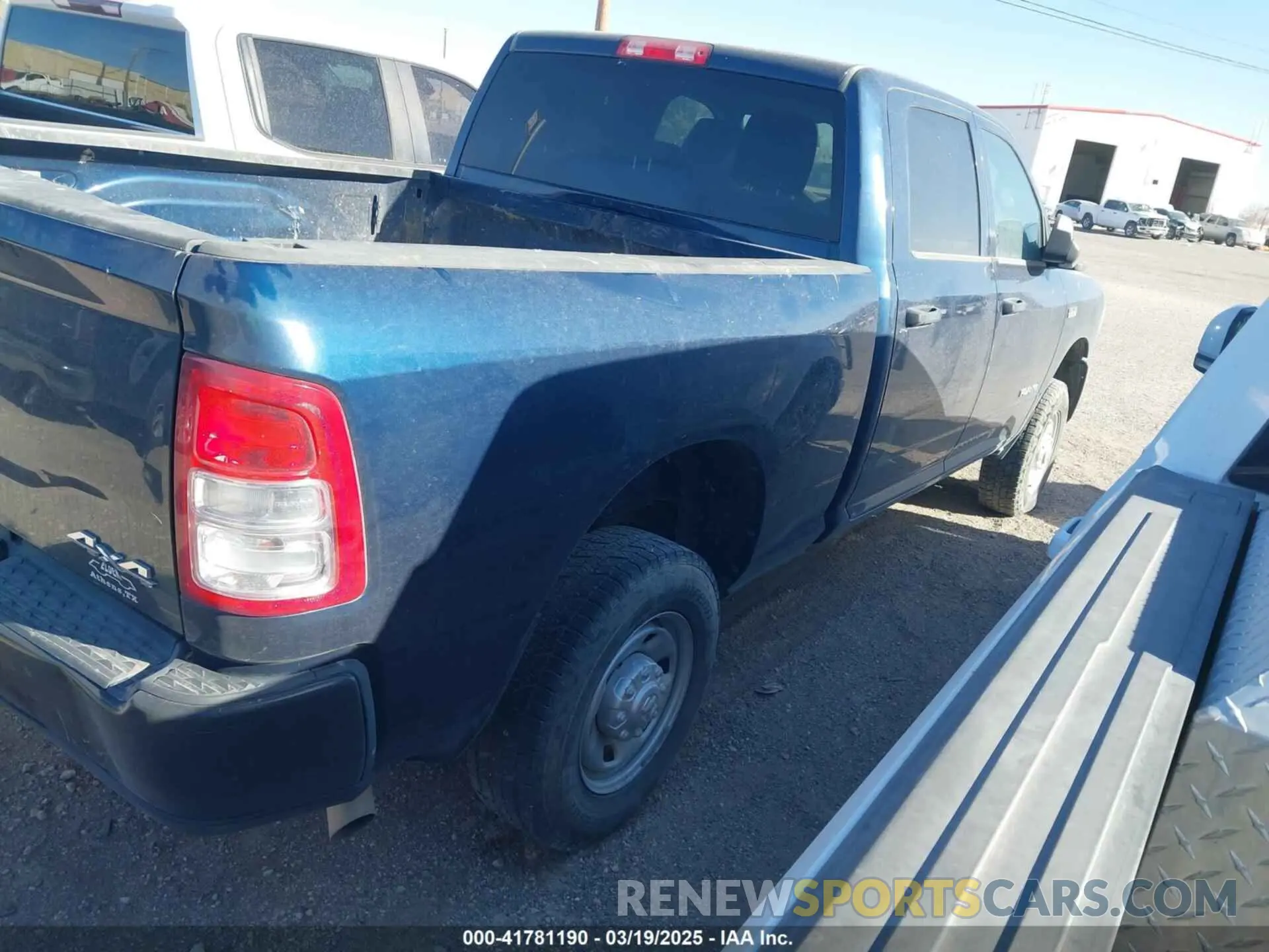 4 Photograph of a damaged car 3C6UR5CJ9NG370754 RAM 2500 2022