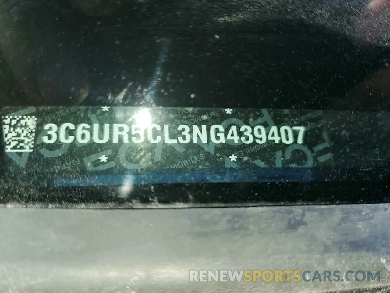 12 Фотография поврежденного автомобиля 3C6UR5CL3NG439407 RAM 2500 2022
