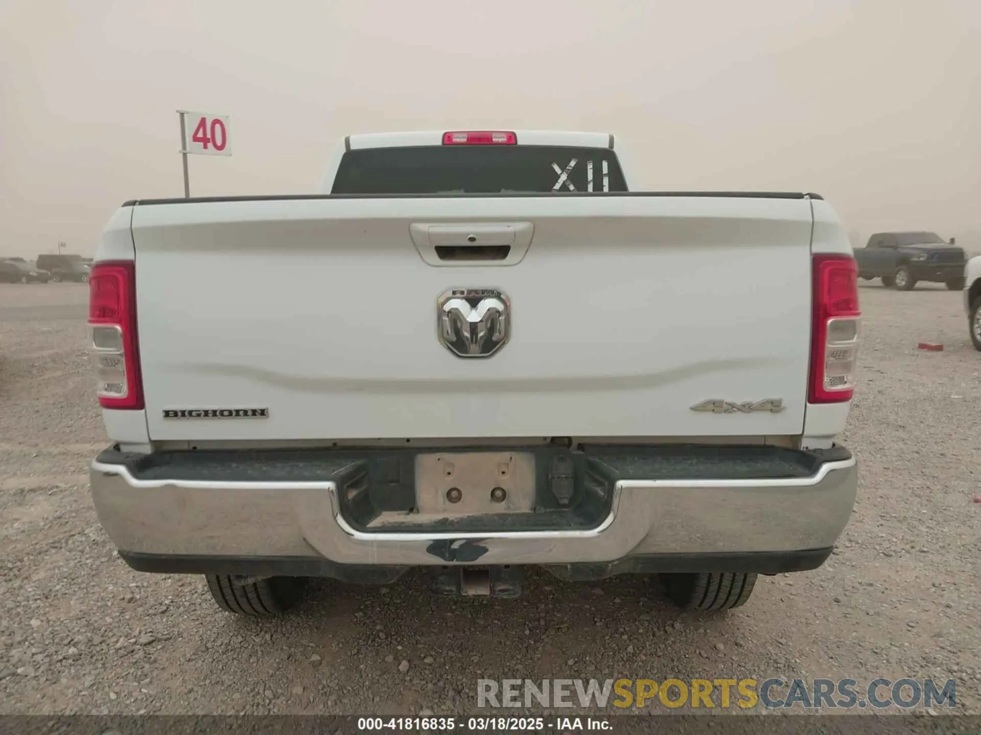 16 Photograph of a damaged car 3C6UR5DL1NG235817 RAM 2500 2022