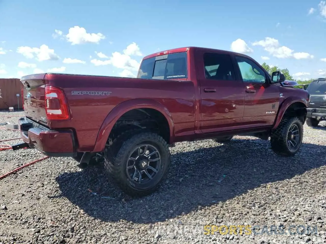 3 Photograph of a damaged car 3C6UR5DL9NG185880 RAM 2500 2022
