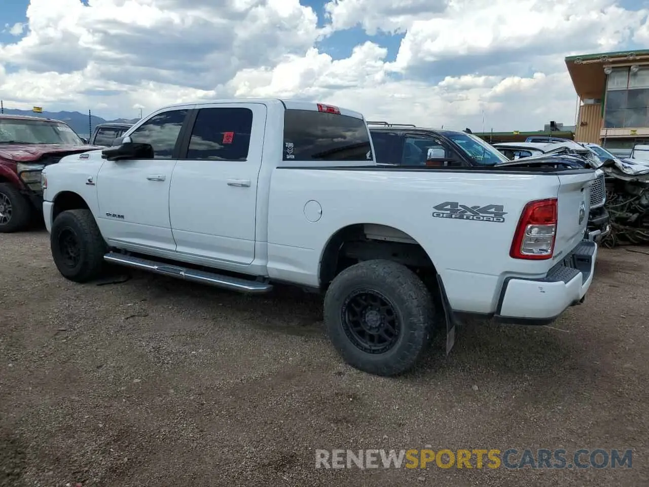 2 Photograph of a damaged car 3C6UR5DLXNG183393 RAM 2500 2022