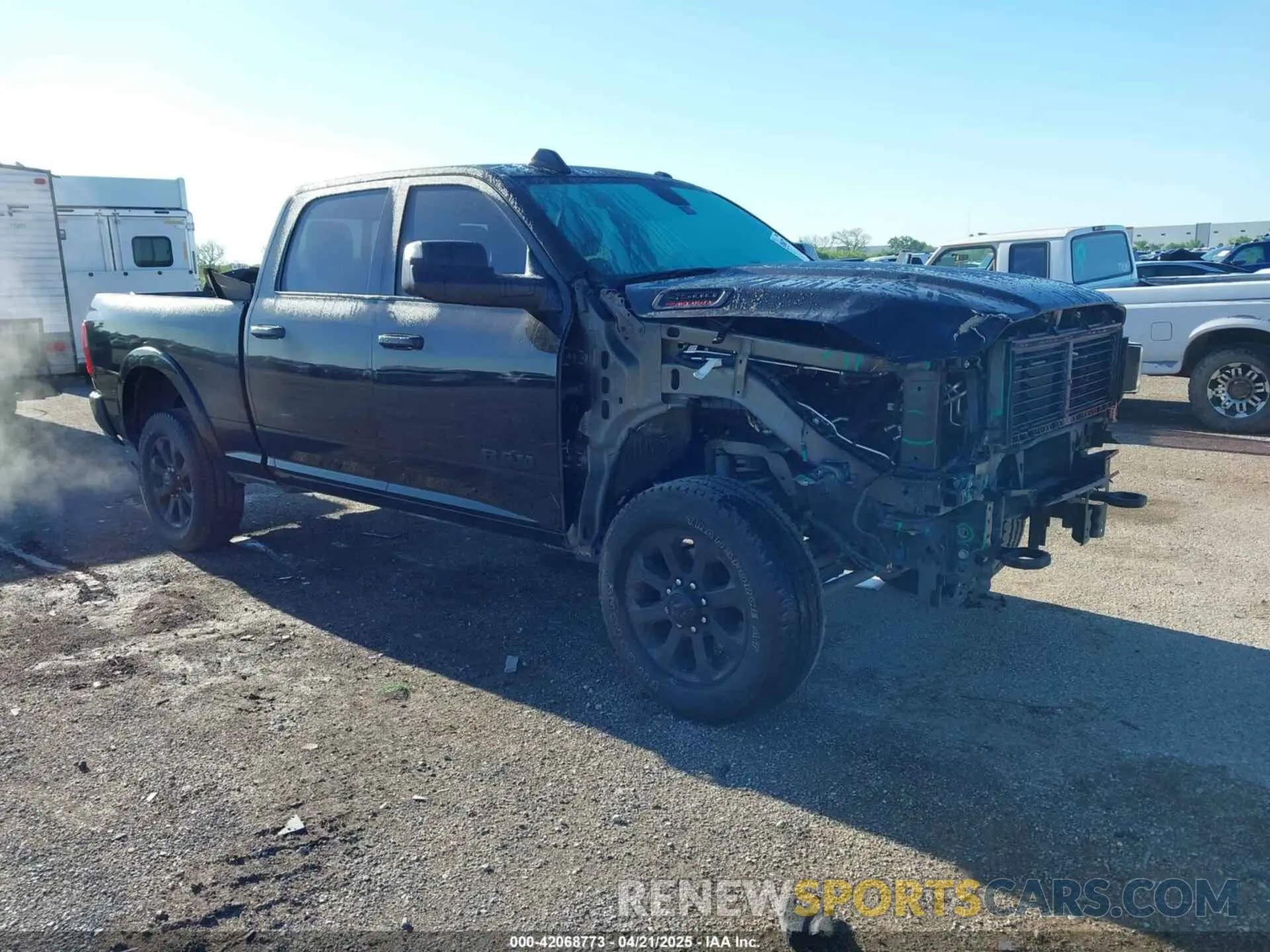 1 Photograph of a damaged car 3C6UR5FJ3NG131647 RAM 2500 2022