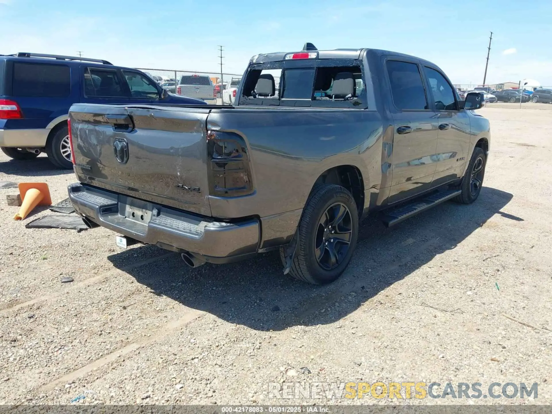 4 Photograph of a damaged car 3C6UR5DL1PG654074 RAM 2500 2023