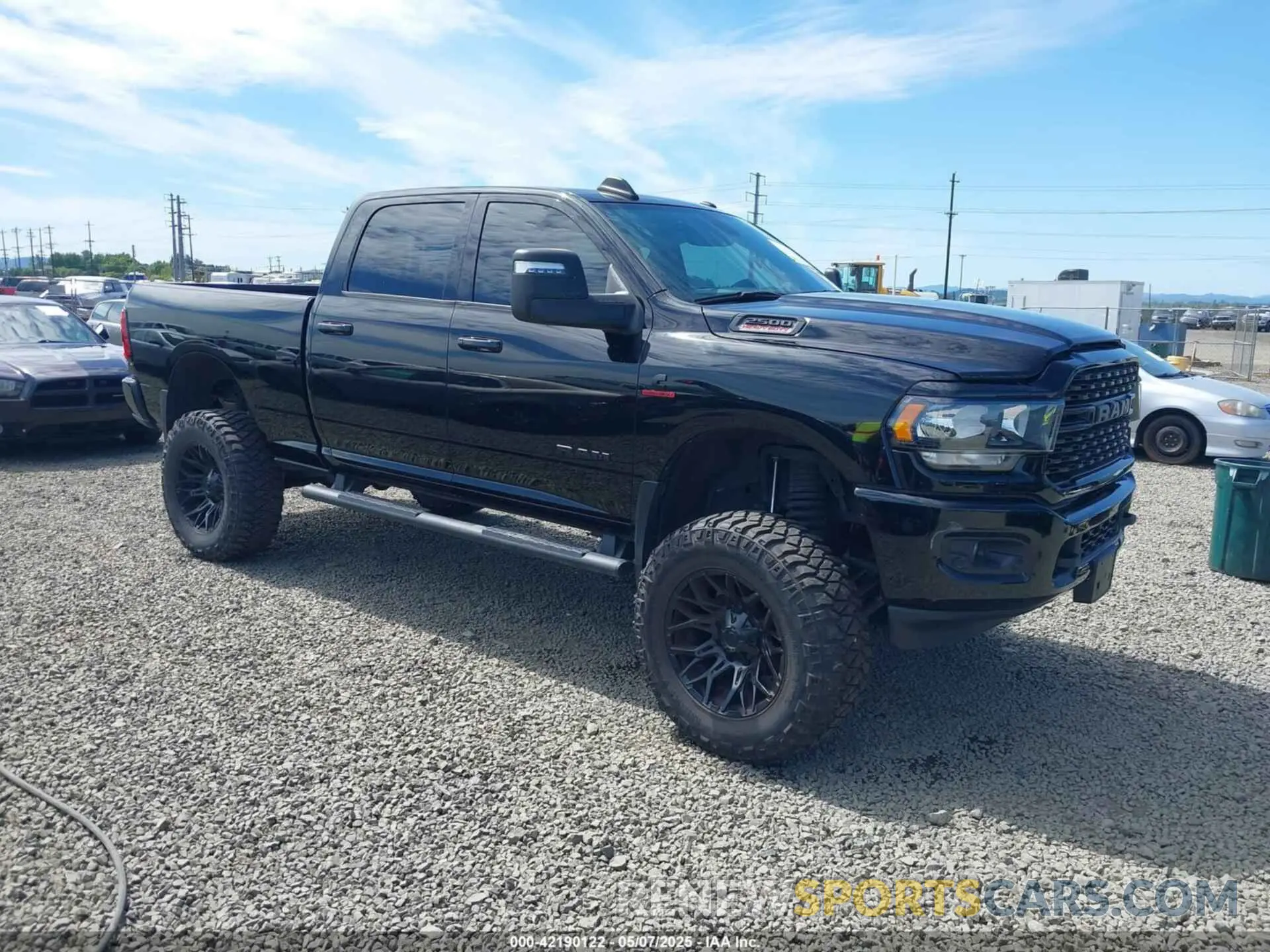 1 Photograph of a damaged car 3C6UR5DL3PG635901 RAM 2500 2023