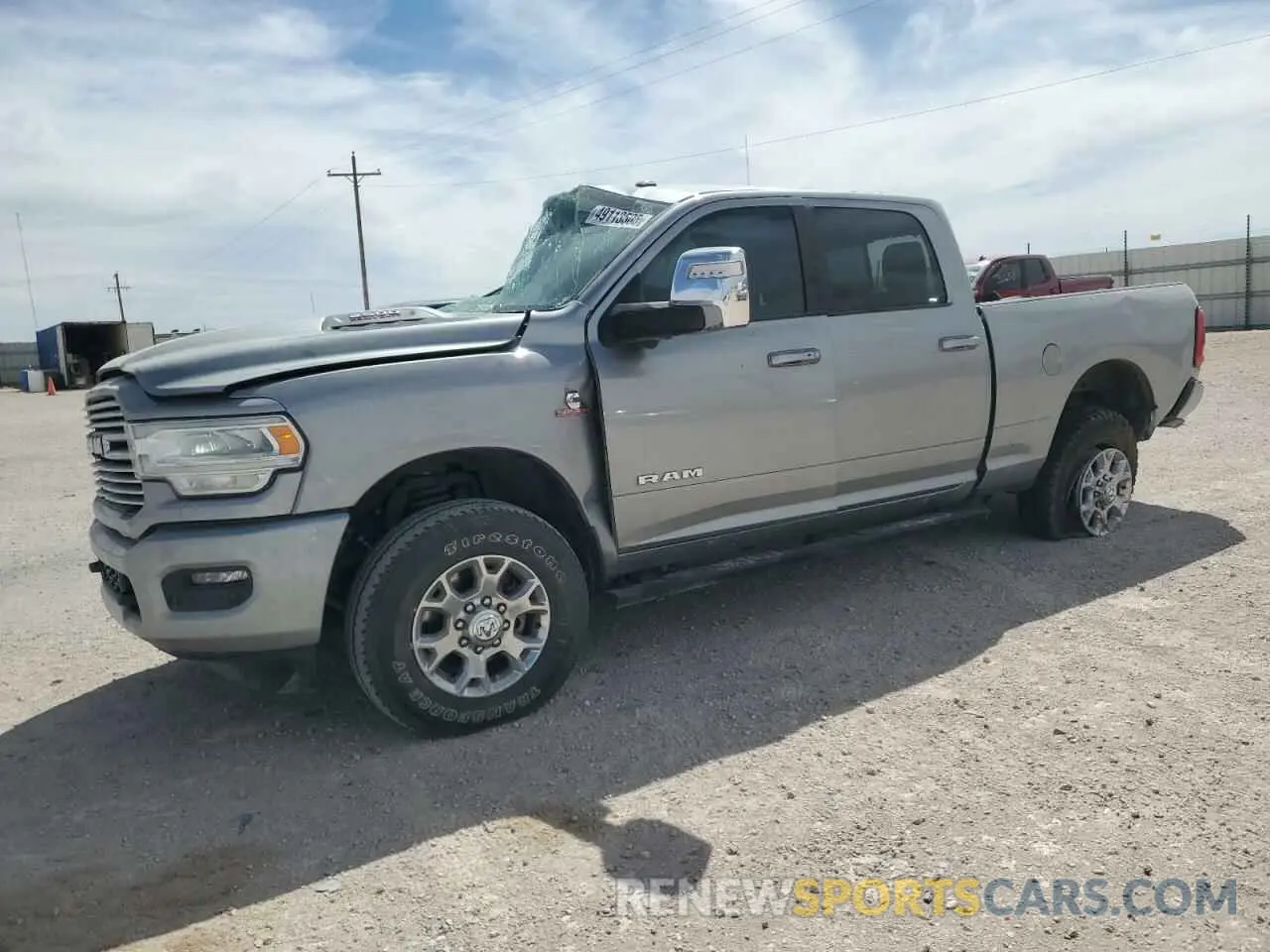 1 Photograph of a damaged car 3C6UR5FL3PG517747 RAM 2500 2023