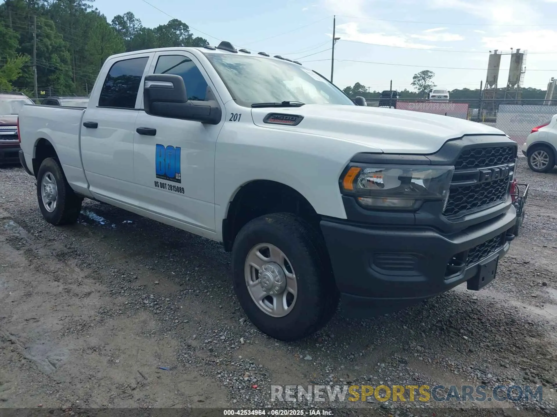 1 Photograph of a damaged car 3C6UR5CJXRG237863 RAM 2500 2024