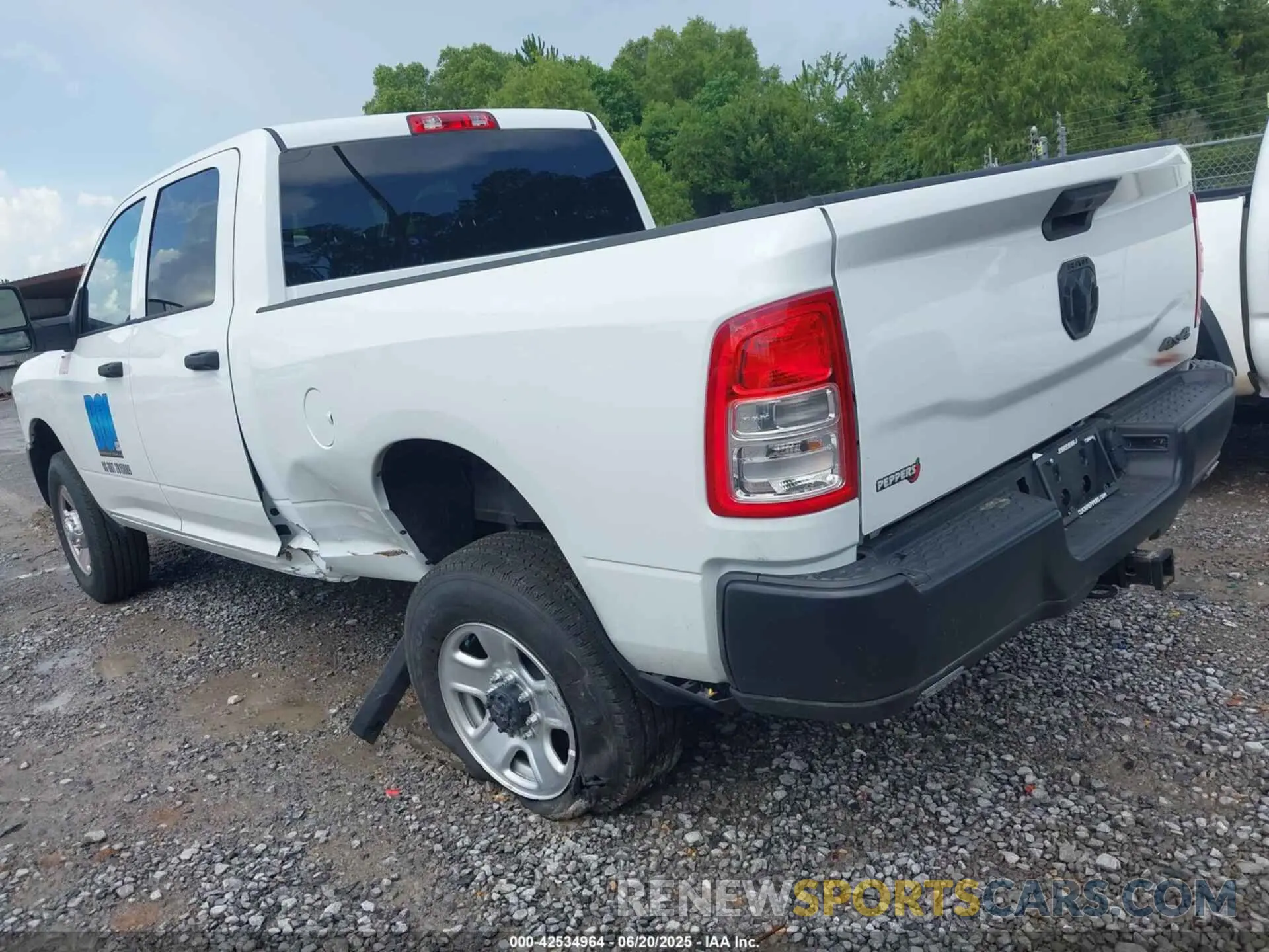 3 Photograph of a damaged car 3C6UR5CJXRG237863 RAM 2500 2024