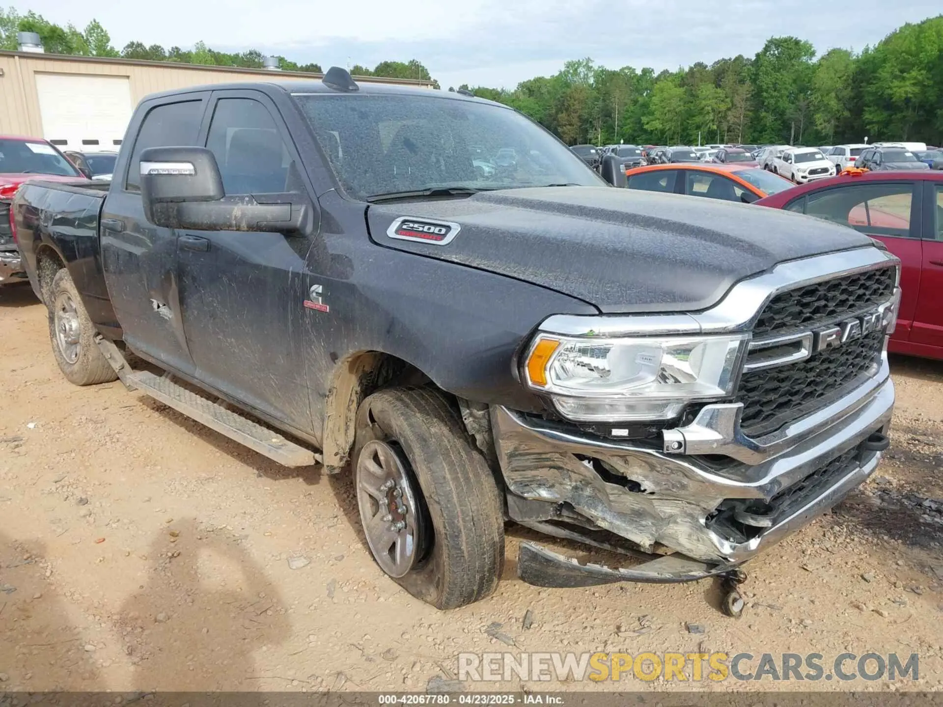 1 Photograph of a damaged car 3C6UR5CL9RG245468 RAM 2500 2024