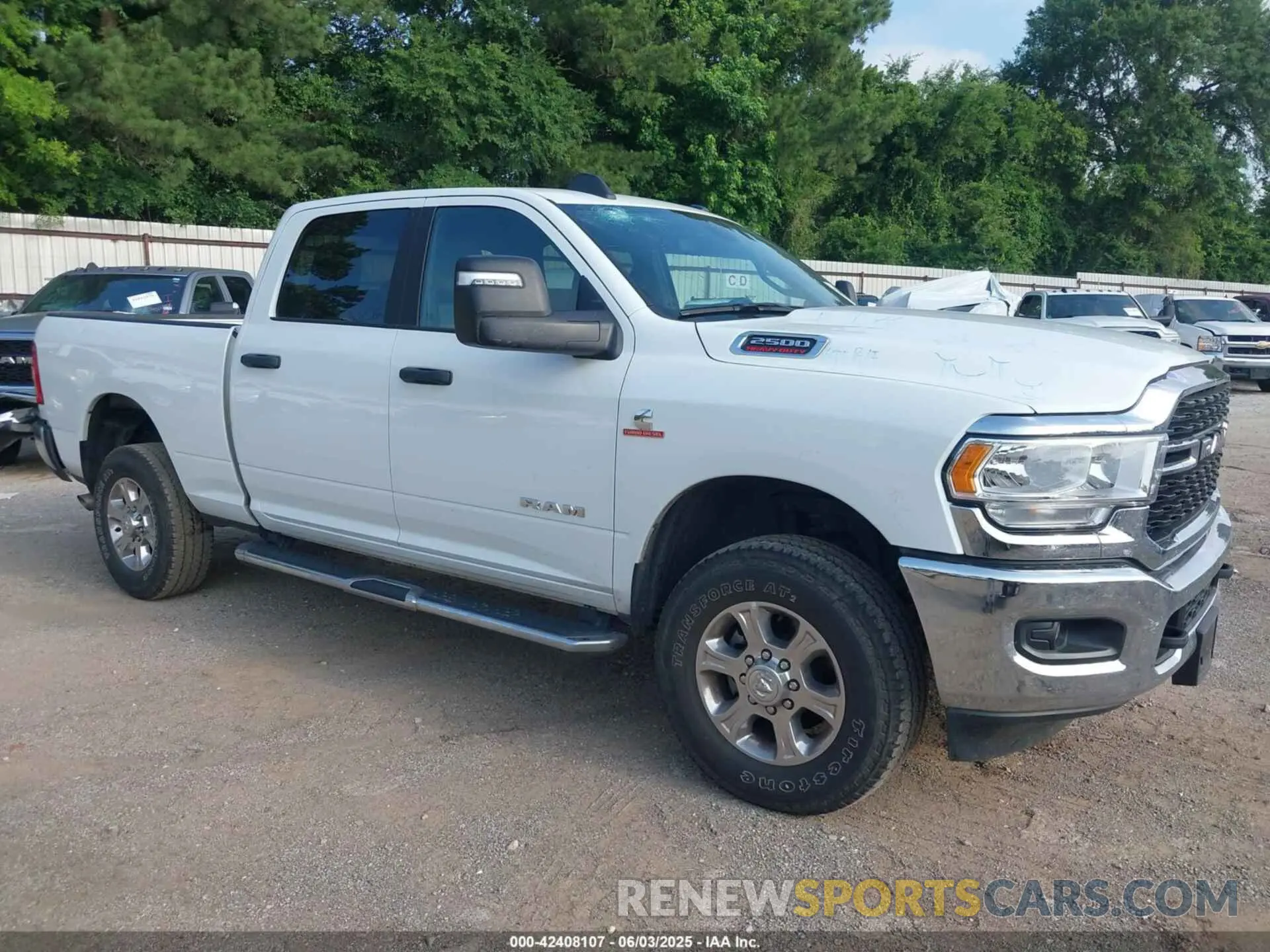 1 Photograph of a damaged car 3C6UR5DL3RG303931 RAM 2500 2024