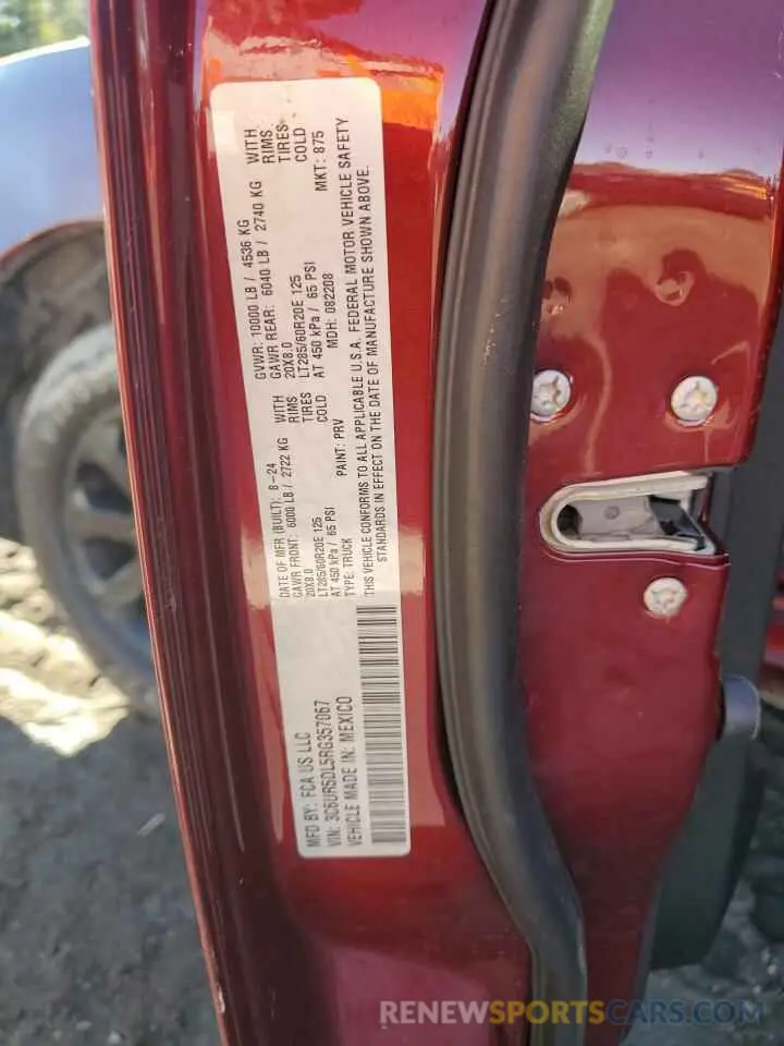 13 Photograph of a damaged car 3C6UR5DL5RG357067 RAM 2500 2024