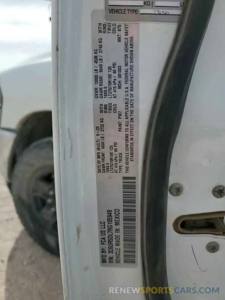 12 Photograph of a damaged car 3C6UR5DL7RG105949 RAM 2500 2024