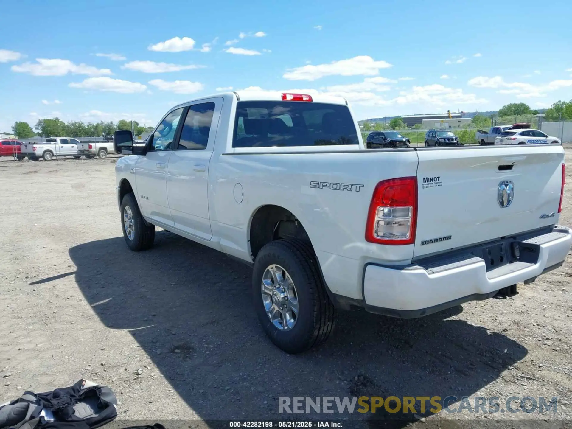 3 Photograph of a damaged car 3C6UR5DLXRG322170 RAM 2500 2024