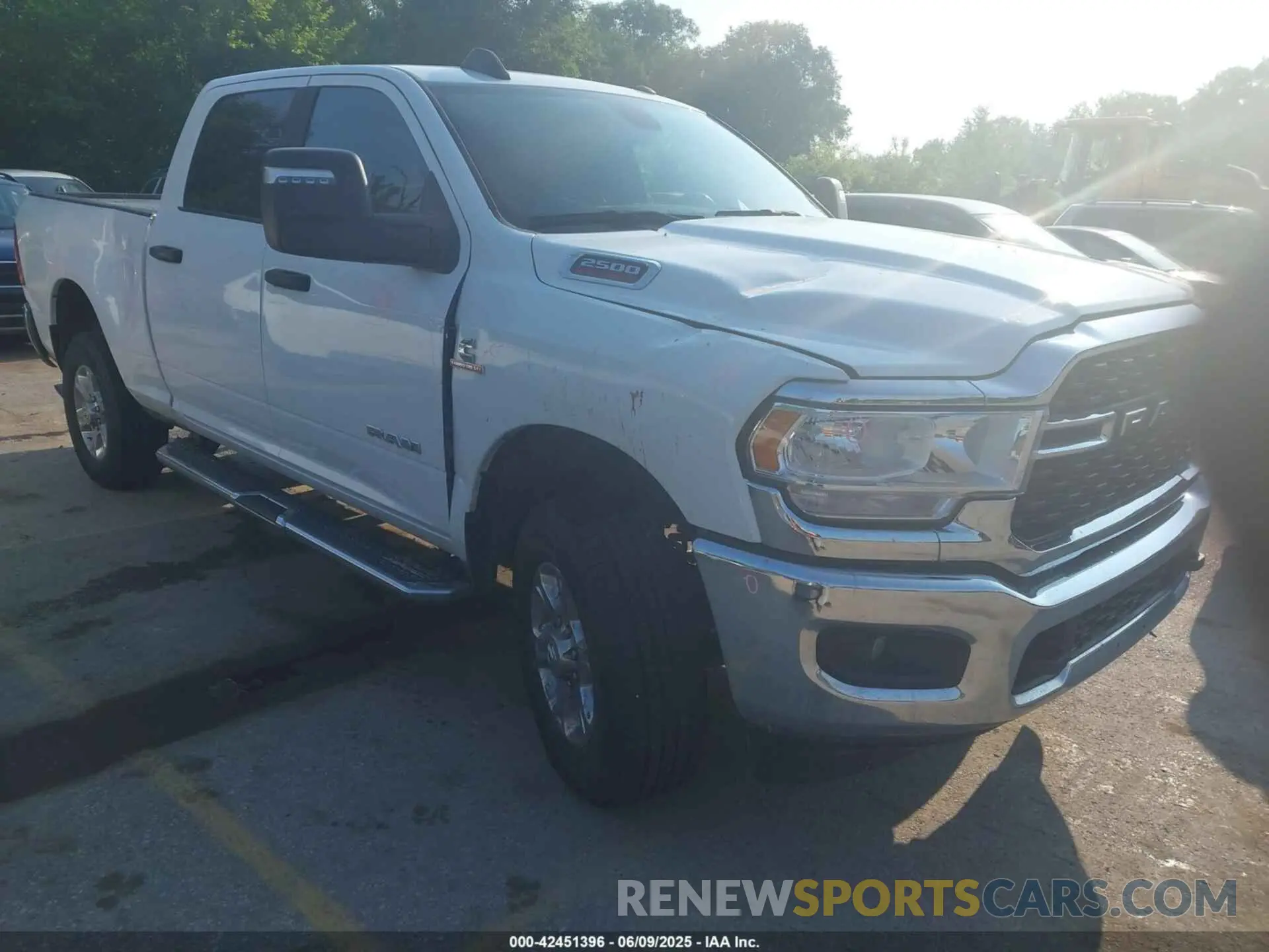 1 Photograph of a damaged car 3C6UR5DLXRG338711 RAM 2500 2024