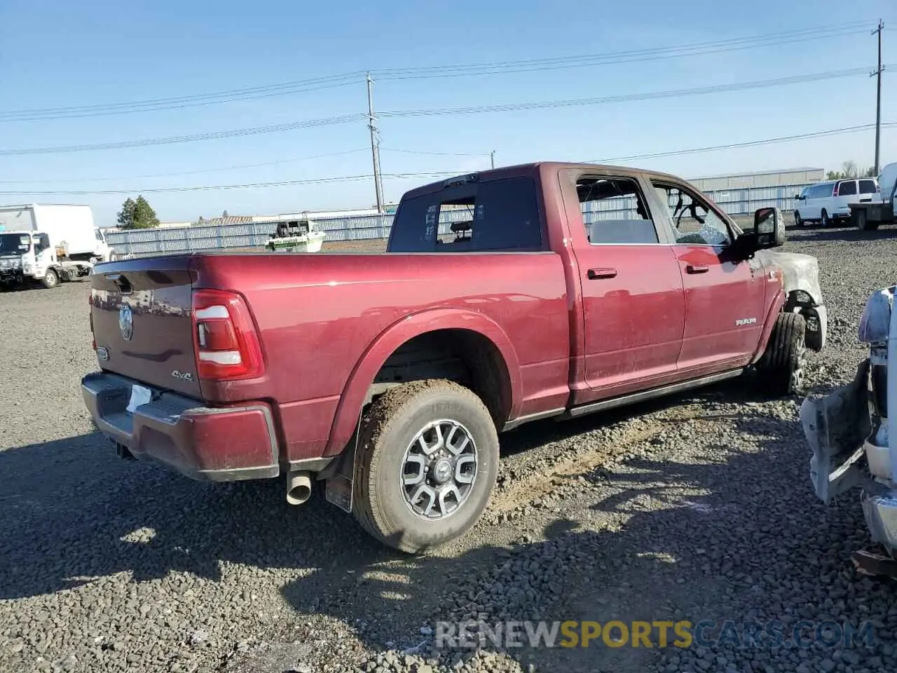 3 Photograph of a damaged car 3C6UR5GL4RG253584 RAM 2500 2024