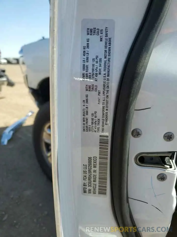 12 Photograph of a damaged car 3C6UR5HJ9RG268806 RAM 2500 2024