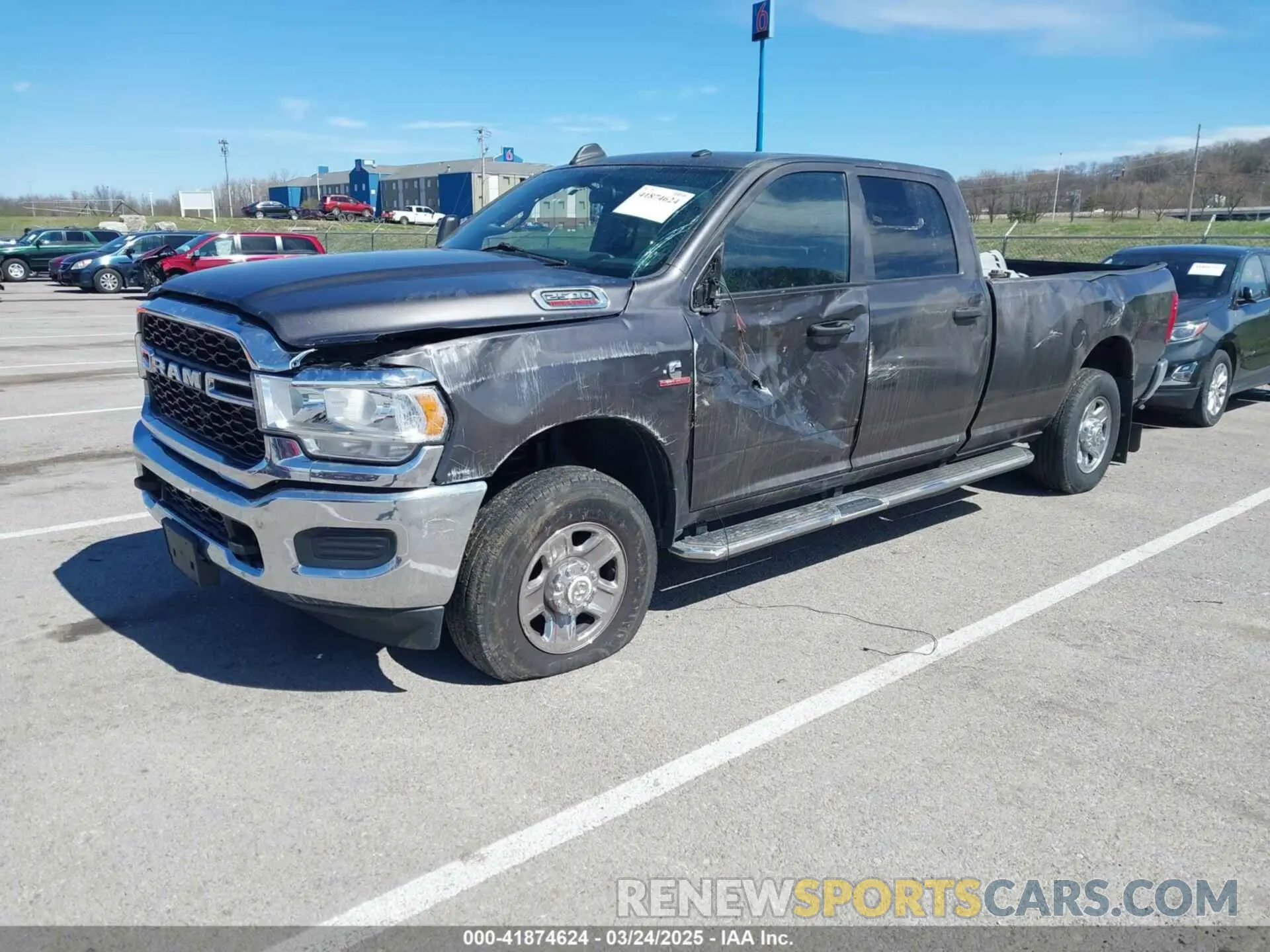 2 Photograph of a damaged car 3C6UR5HL1RG269501 RAM 2500 2024