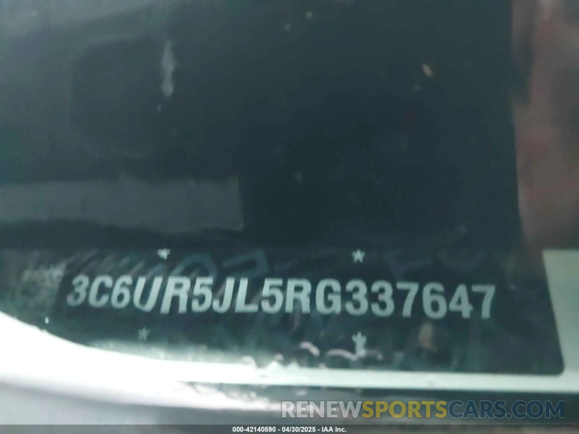 9 Фотография поврежденного автомобиля 3C6UR5JL5RG337647 RAM 2500 2024