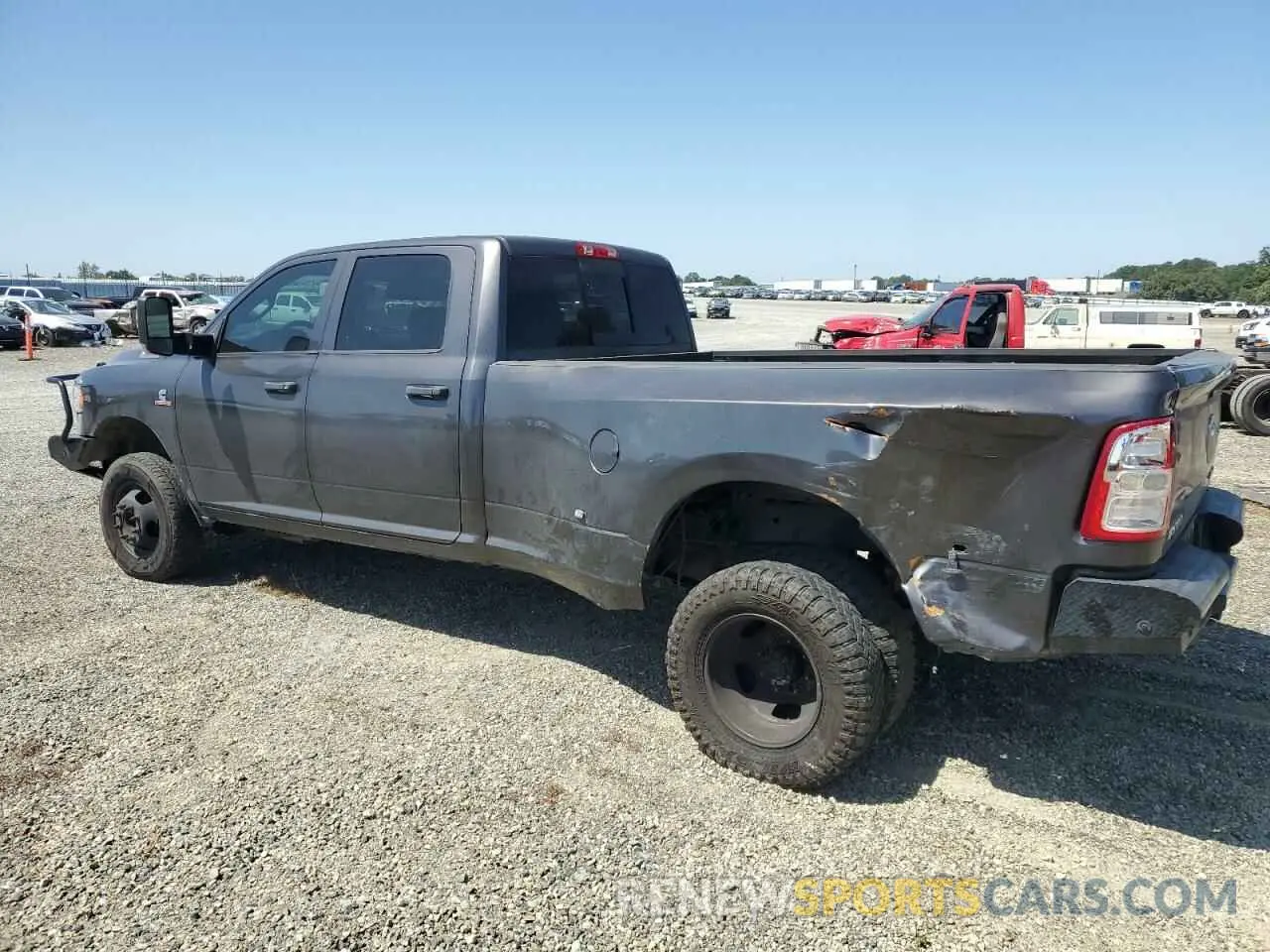 2 Photograph of a damaged car 3C63RRGL1KG692203 RAM 3500 2019