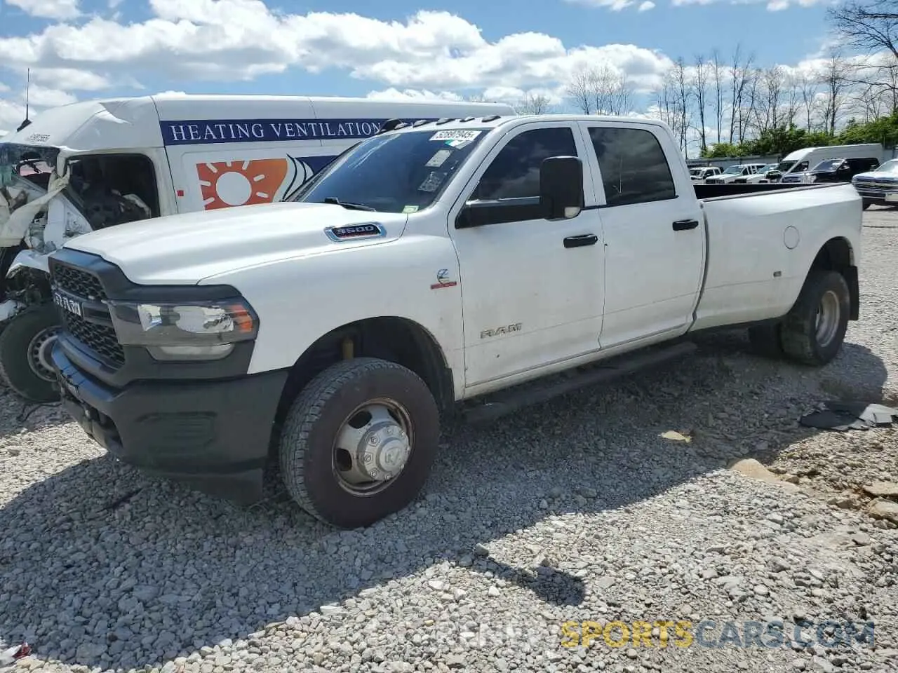 1 Photograph of a damaged car 3C63RRGL3KG542643 RAM 3500 2019