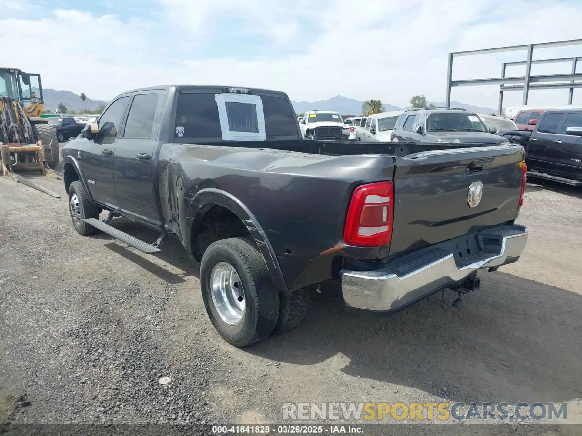 3 Photograph of a damaged car 3C63RRJL6KG526364 RAM 3500 2019