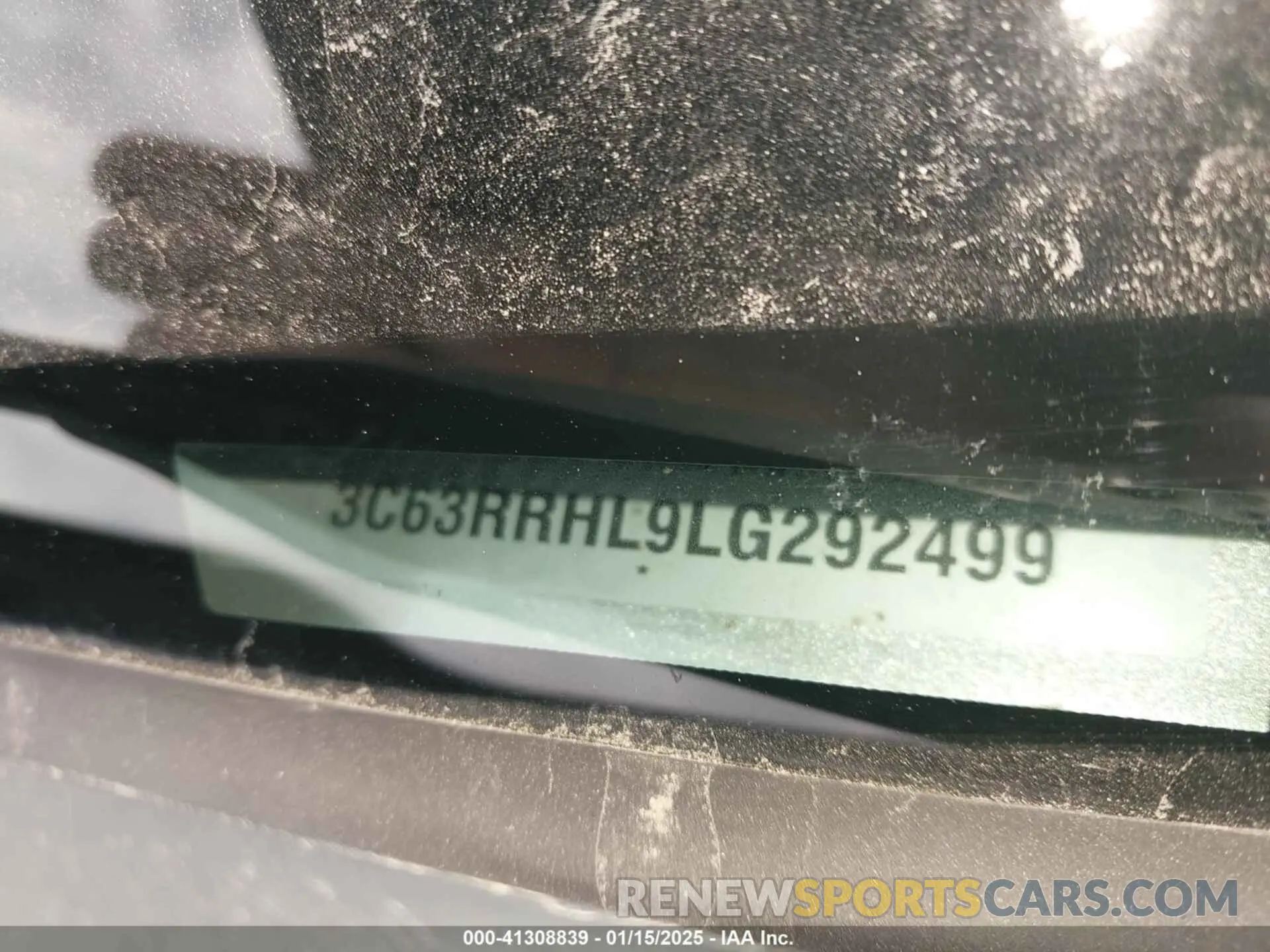 8 Photograph of a damaged car 3C63RRHL9LG292499 RAM 3500 2020
