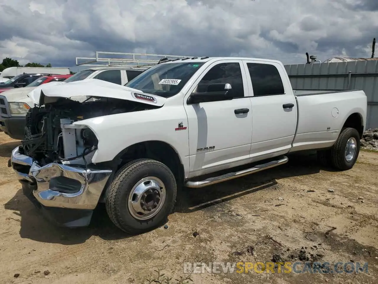 1 Photograph of a damaged car 3C63RRGL2MG565608 RAM 3500 2021