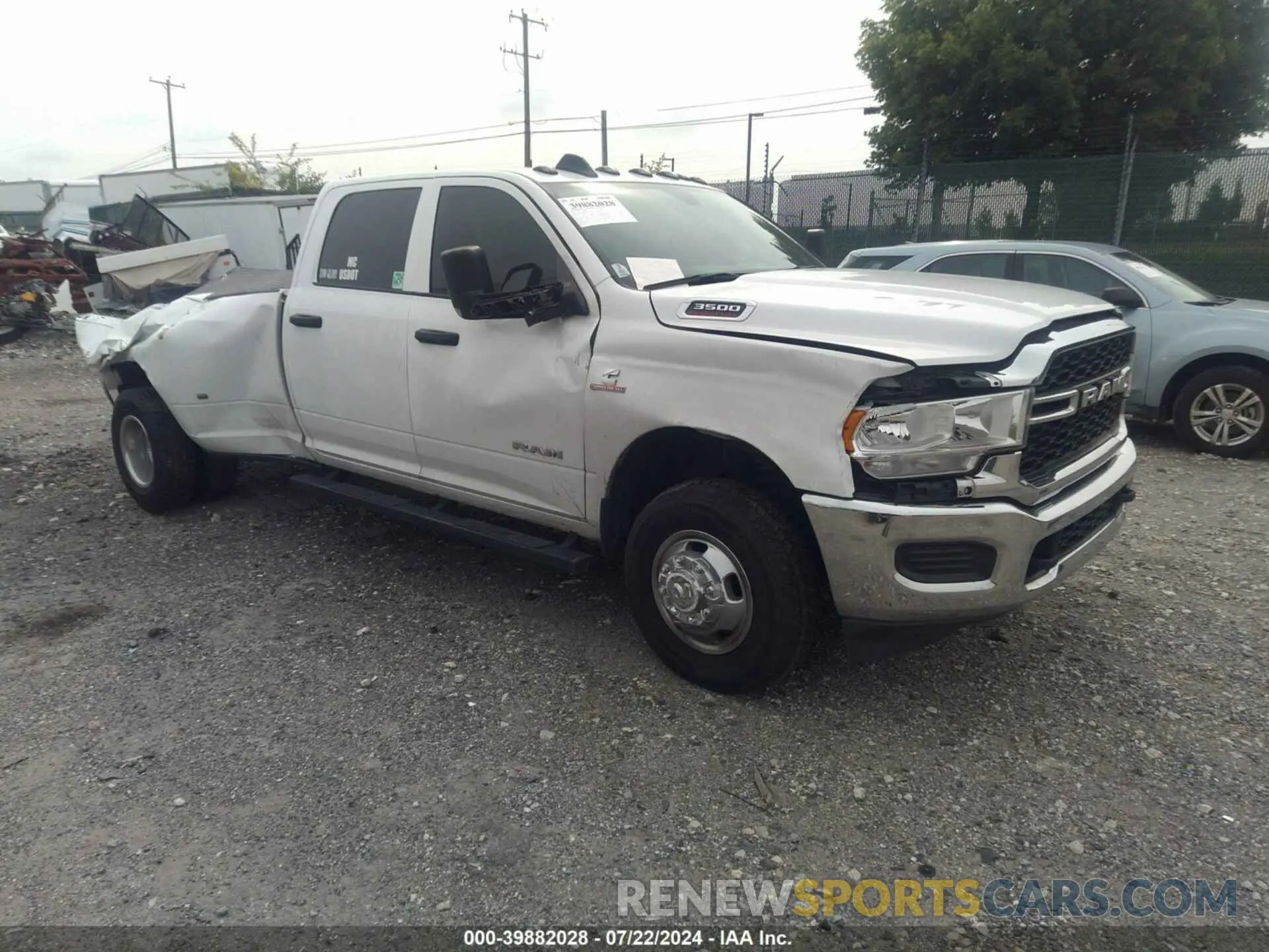 1 Photograph of a damaged car 3C63RRGL8MG665955 RAM 3500 2021