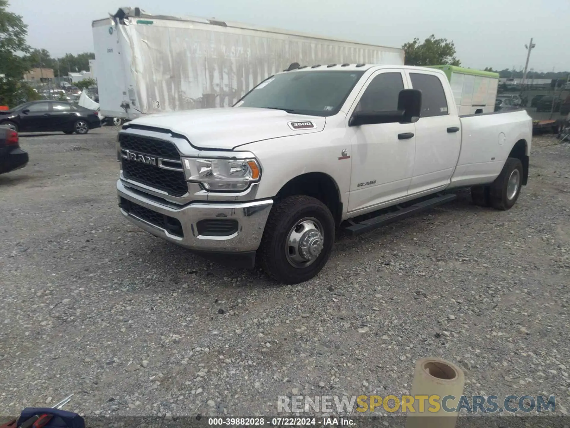 2 Photograph of a damaged car 3C63RRGL8MG665955 RAM 3500 2021