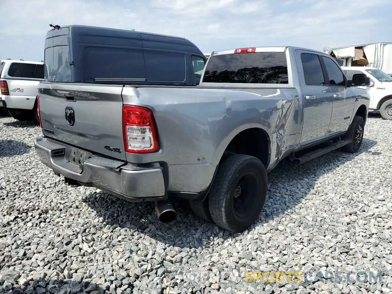 4 Фотография поврежденного автомобиля 3C63RRHLXMG537120 RAM 3500 2021