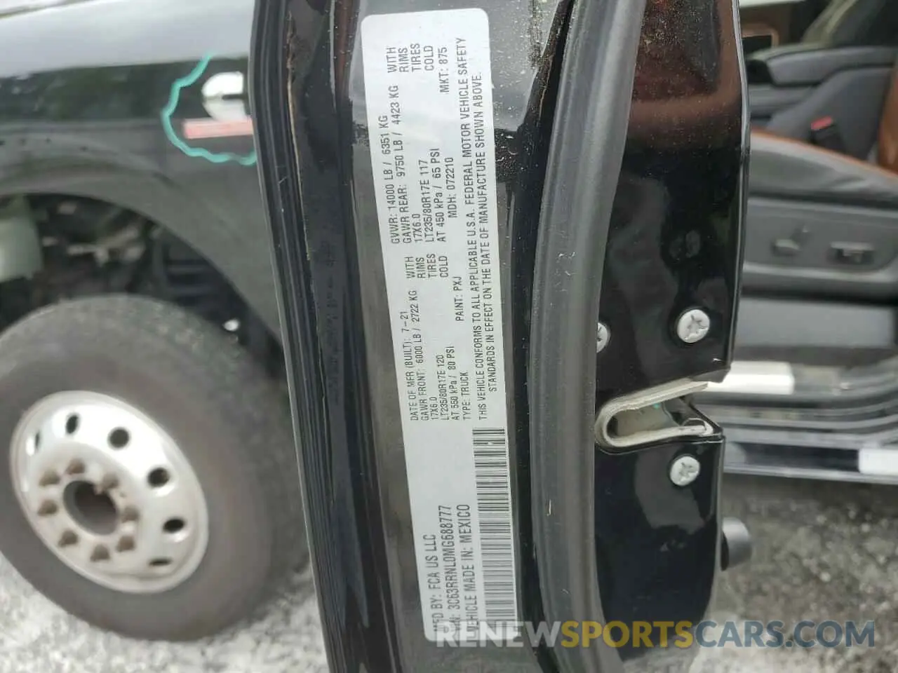12 Photograph of a damaged car 3C63RRNL0MG688777 RAM 3500 2021