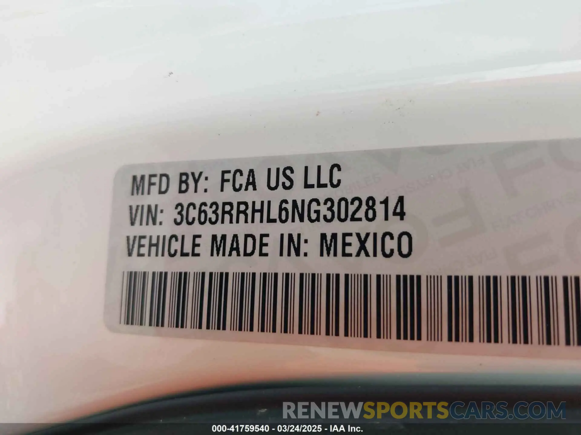 8 Фотография поврежденного автомобиля 3C63RRHL6NG302814 RAM 3500 2022